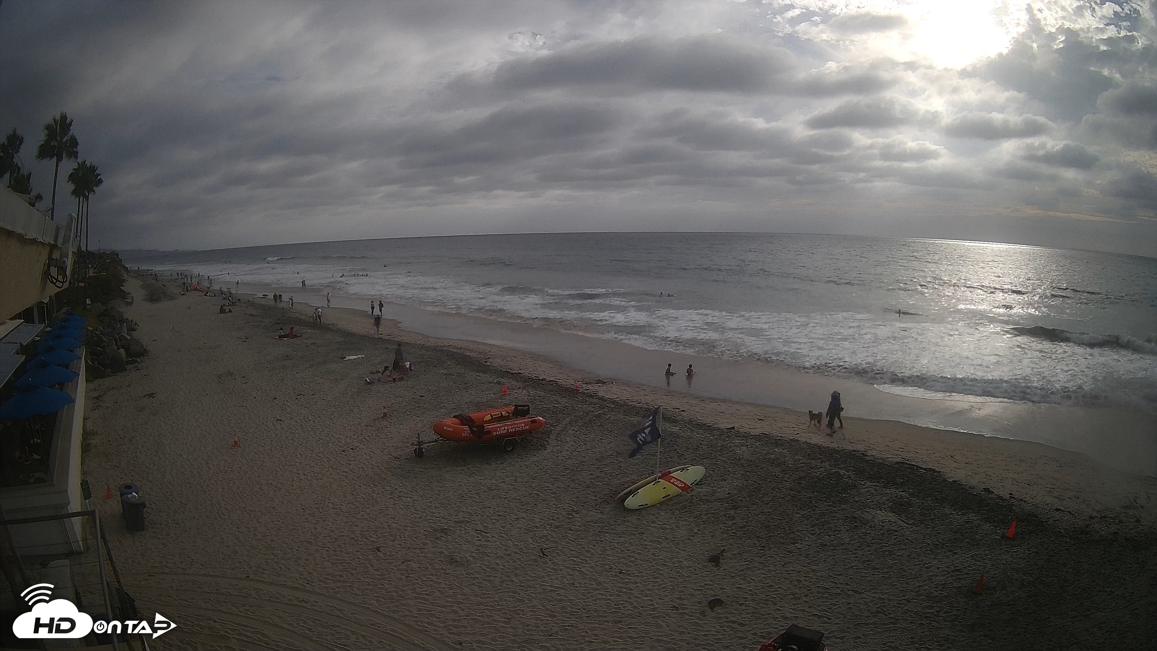 Snapshot of 17th St. Del Mar Beach - 4K SW Live Webcam taken Sep 20, 2026, 5:07pm PDT