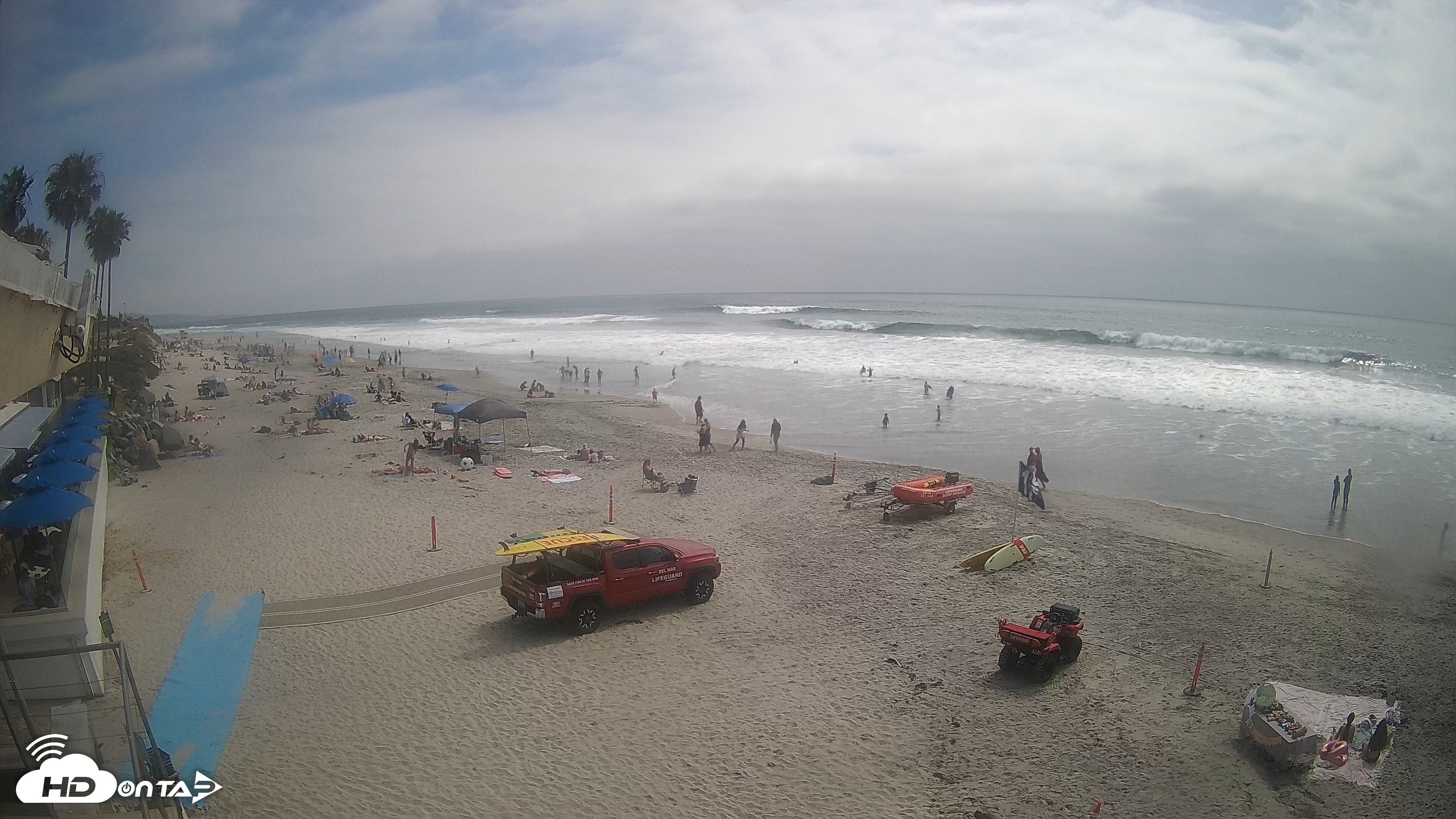 Snapshot of 17th St. Del Mar Beach - 4K SW Live Webcam taken Jun 5, 2026, 3:12pm PDT