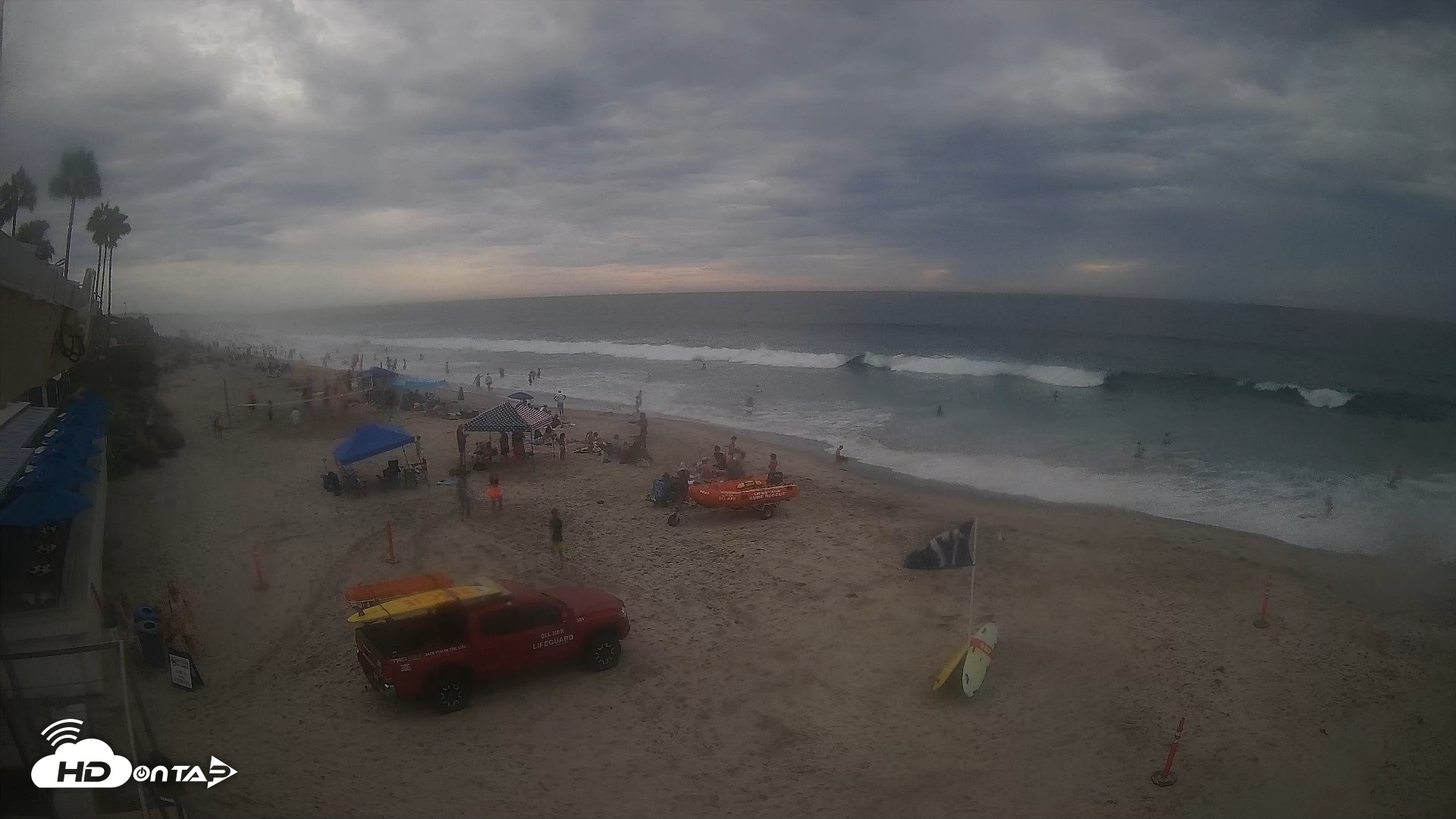 Snapshot of 17th St. Del Mar Beach - 4K SW Live Webcam taken Sep 6, 2026, 4:34pm PDT