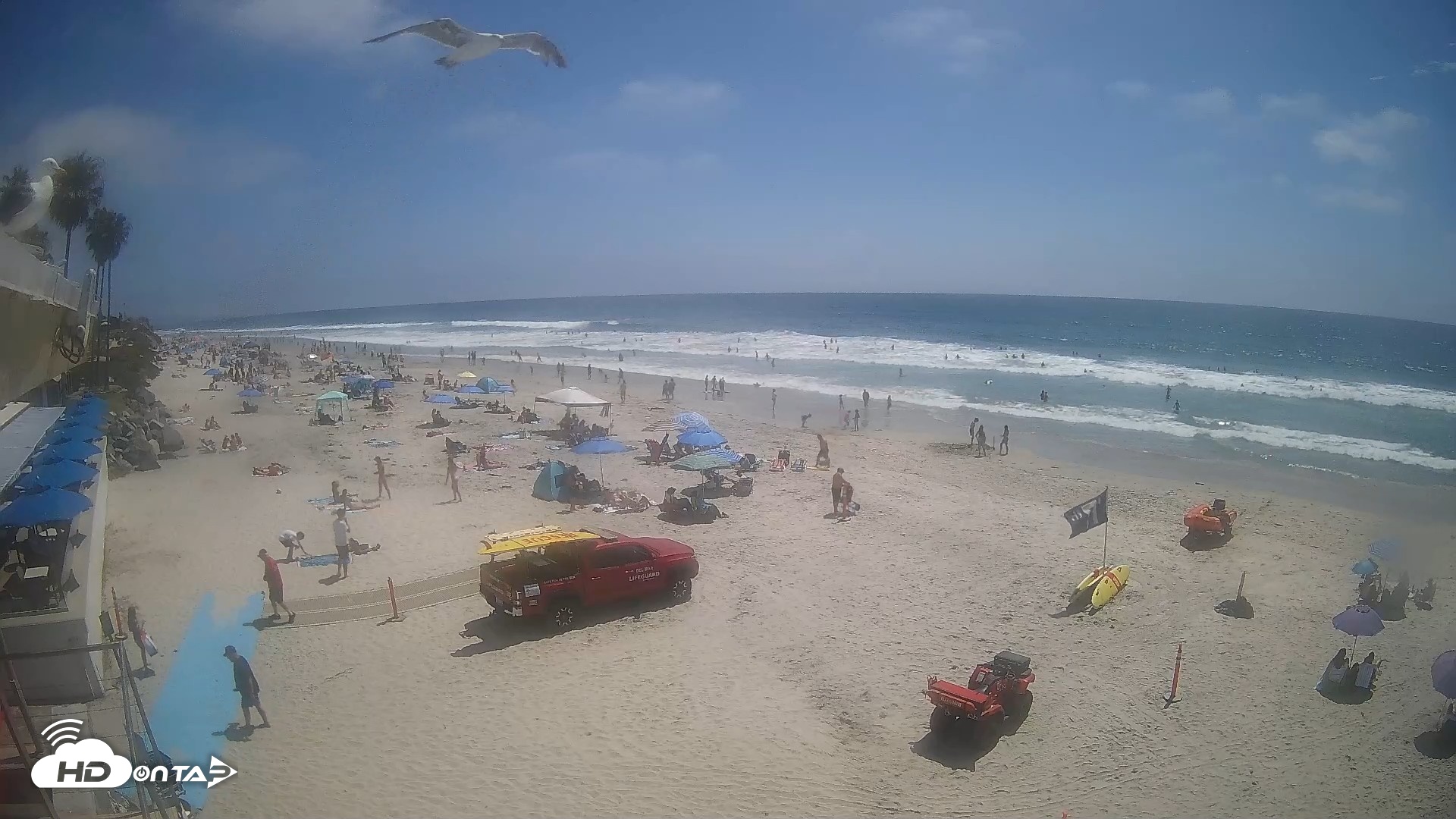 Snapshot of 17th St. Del Mar Beach - 4K SW Live Webcam taken Jun 12, 2026, 2:43pm PDT