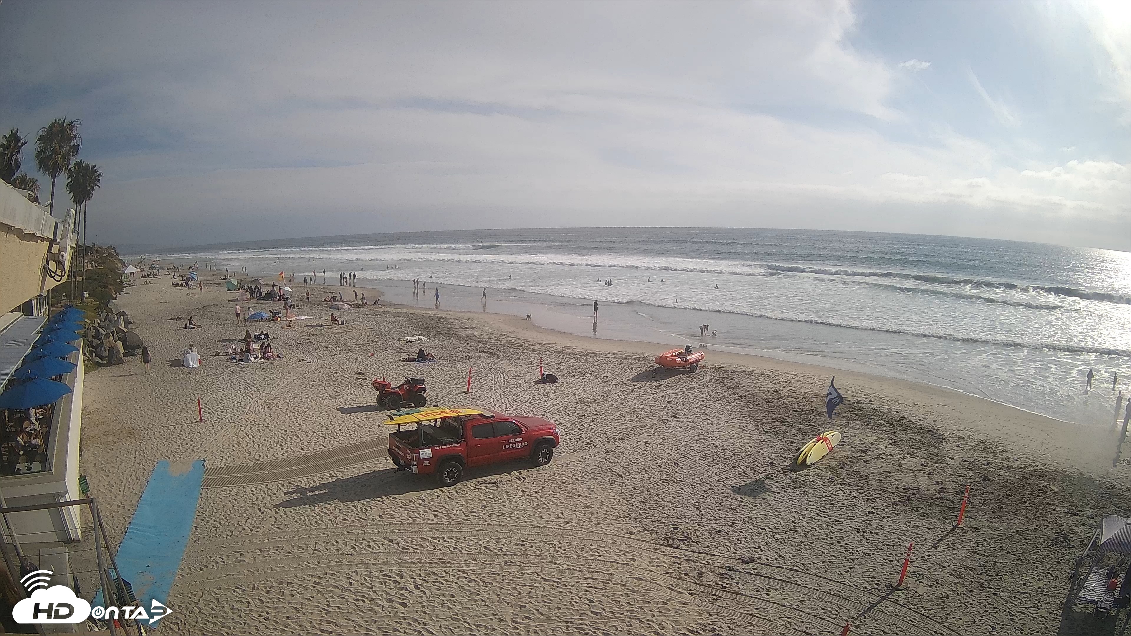 Snapshot of 17th St. Del Mar Beach - 4K SW Live Webcam taken Jun 6, 2026, 5:22pm PDT