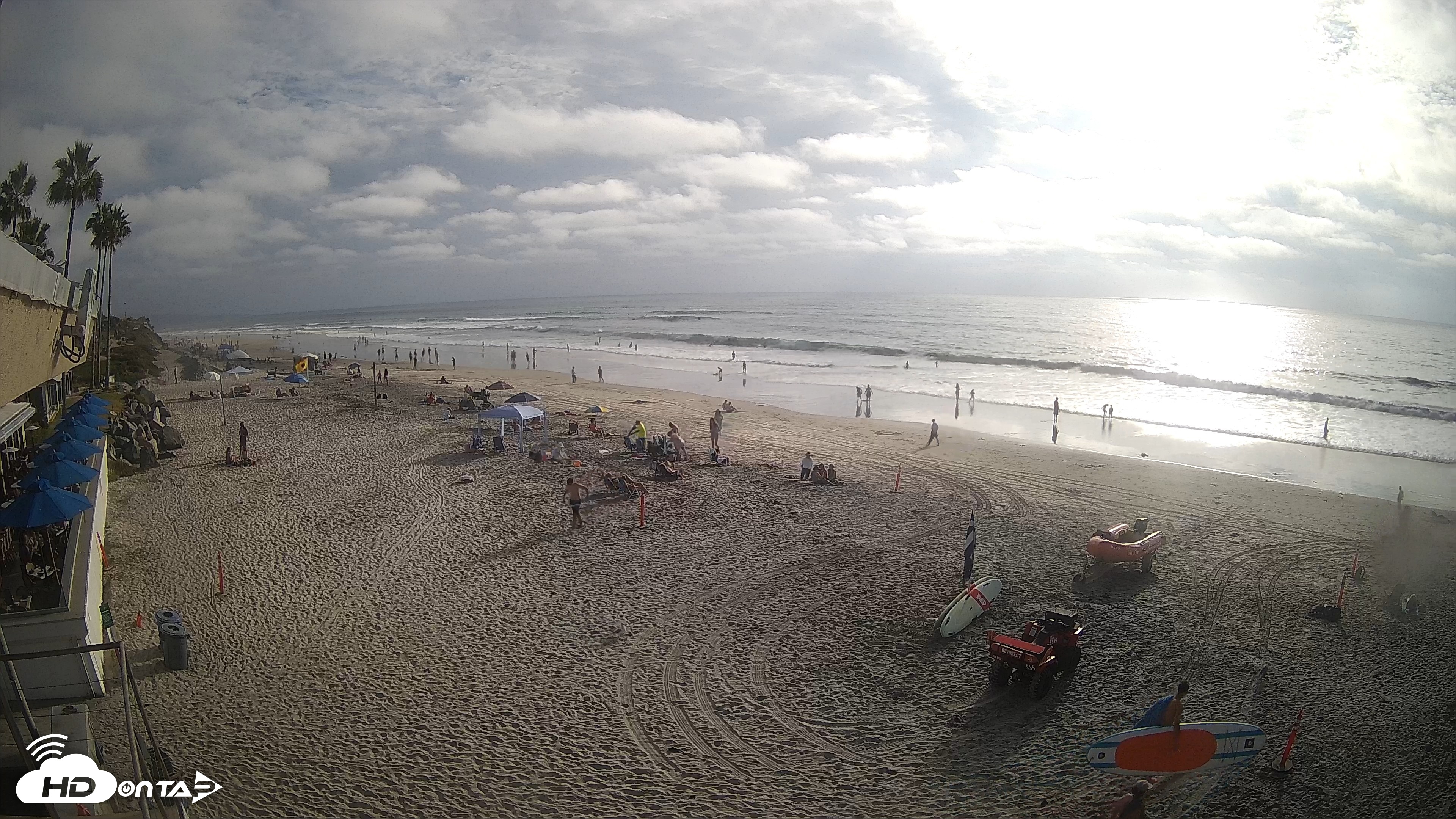Snapshot of 17th St. Del Mar Beach - 4K SW Live Webcam taken Sep 26, 2026, 4:56pm PDT
