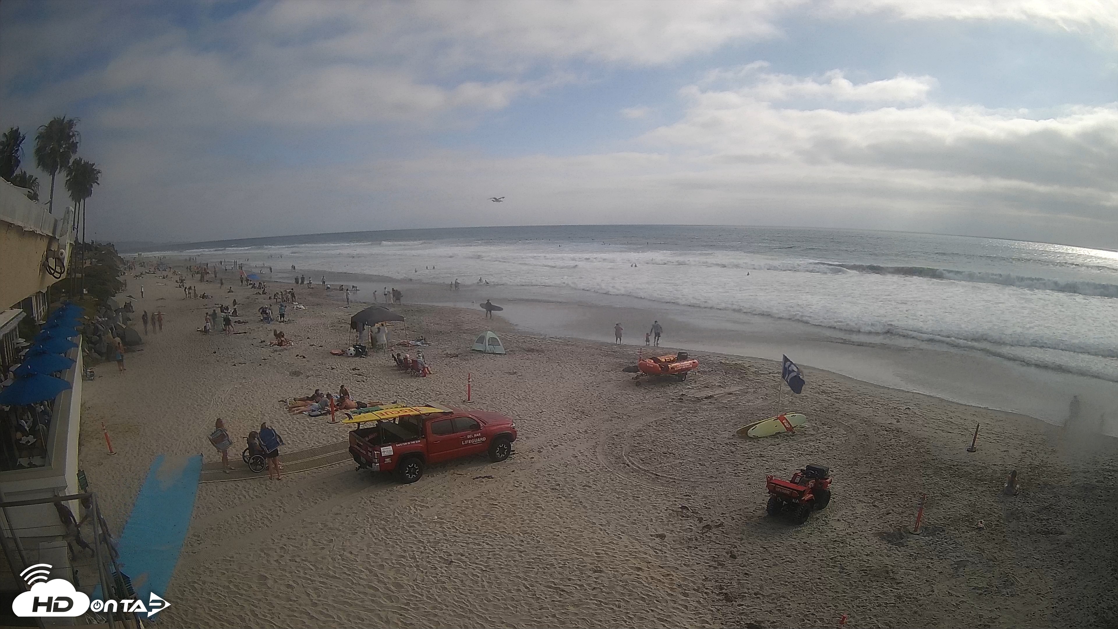 Snapshot of 17th St. Del Mar Beach - 4K SW Live Webcam taken Jun 5, 2026, 5:09pm PDT
