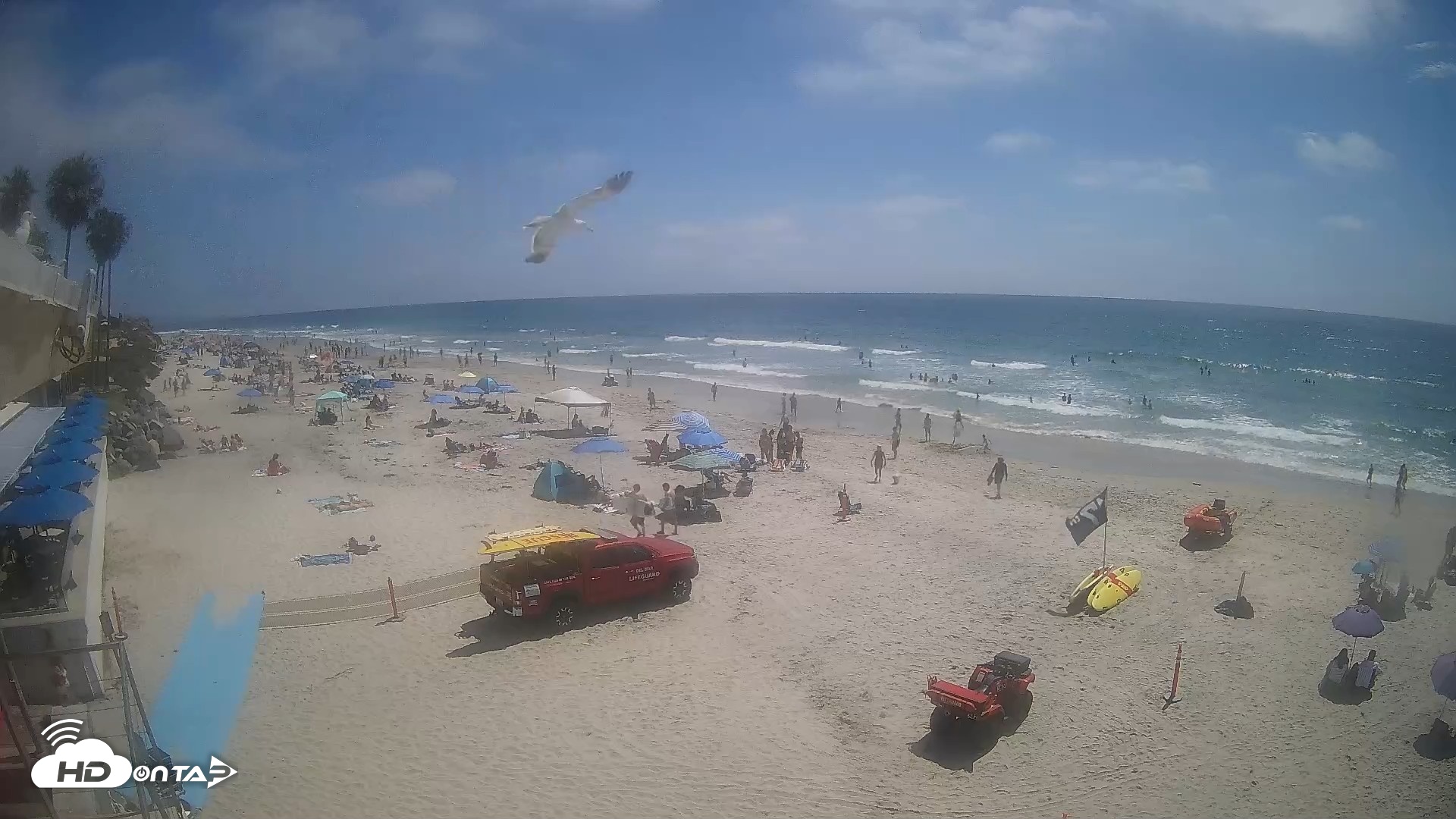 Snapshot of 17th St. Del Mar Beach - 4K SW Live Webcam taken Jun 12, 2026, 2:53pm PDT