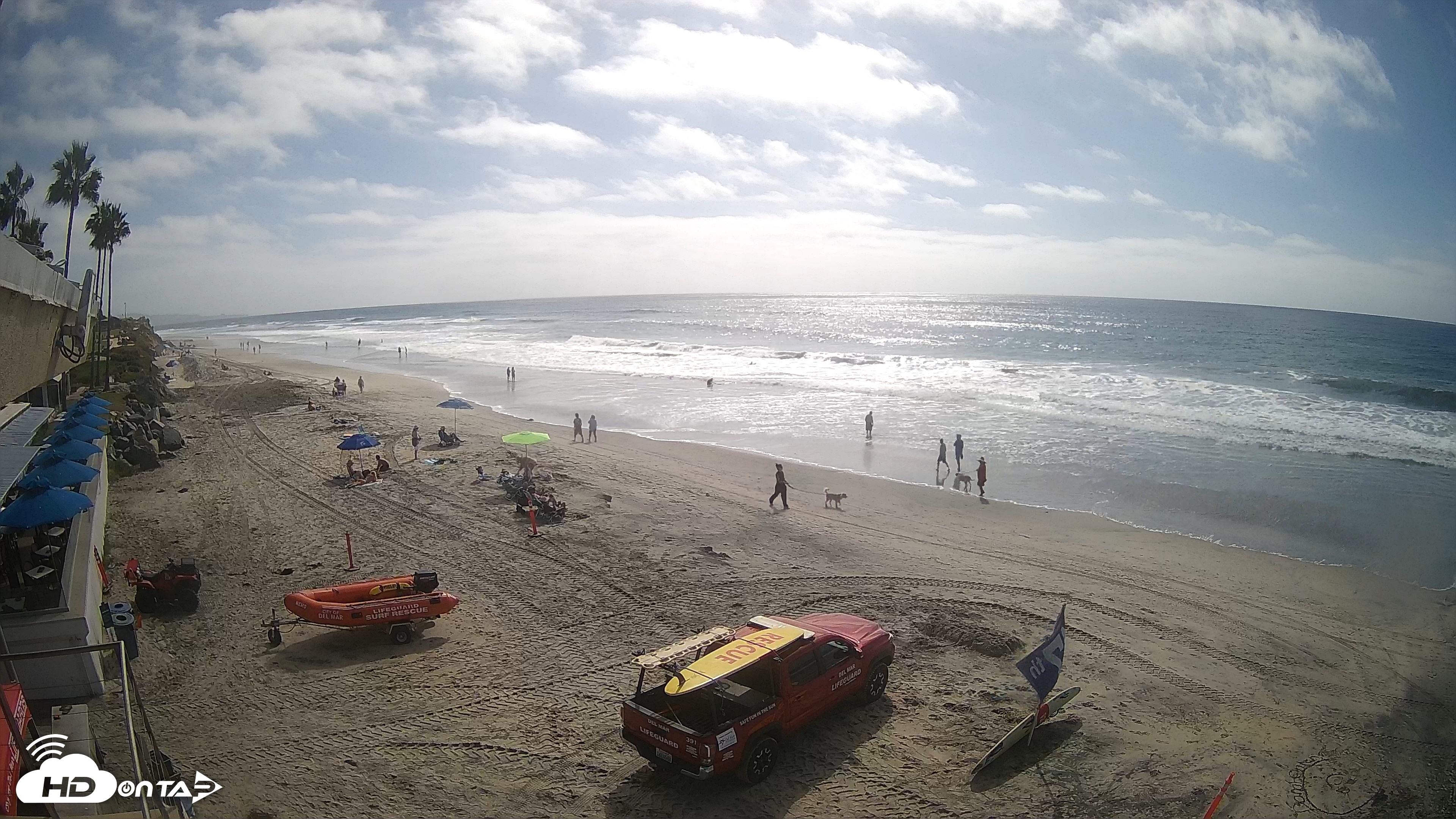 Snapshot of 17th St. Del Mar Beach - 4K SW Live Webcam taken Sep 29, 2026, 2:52pm PDT