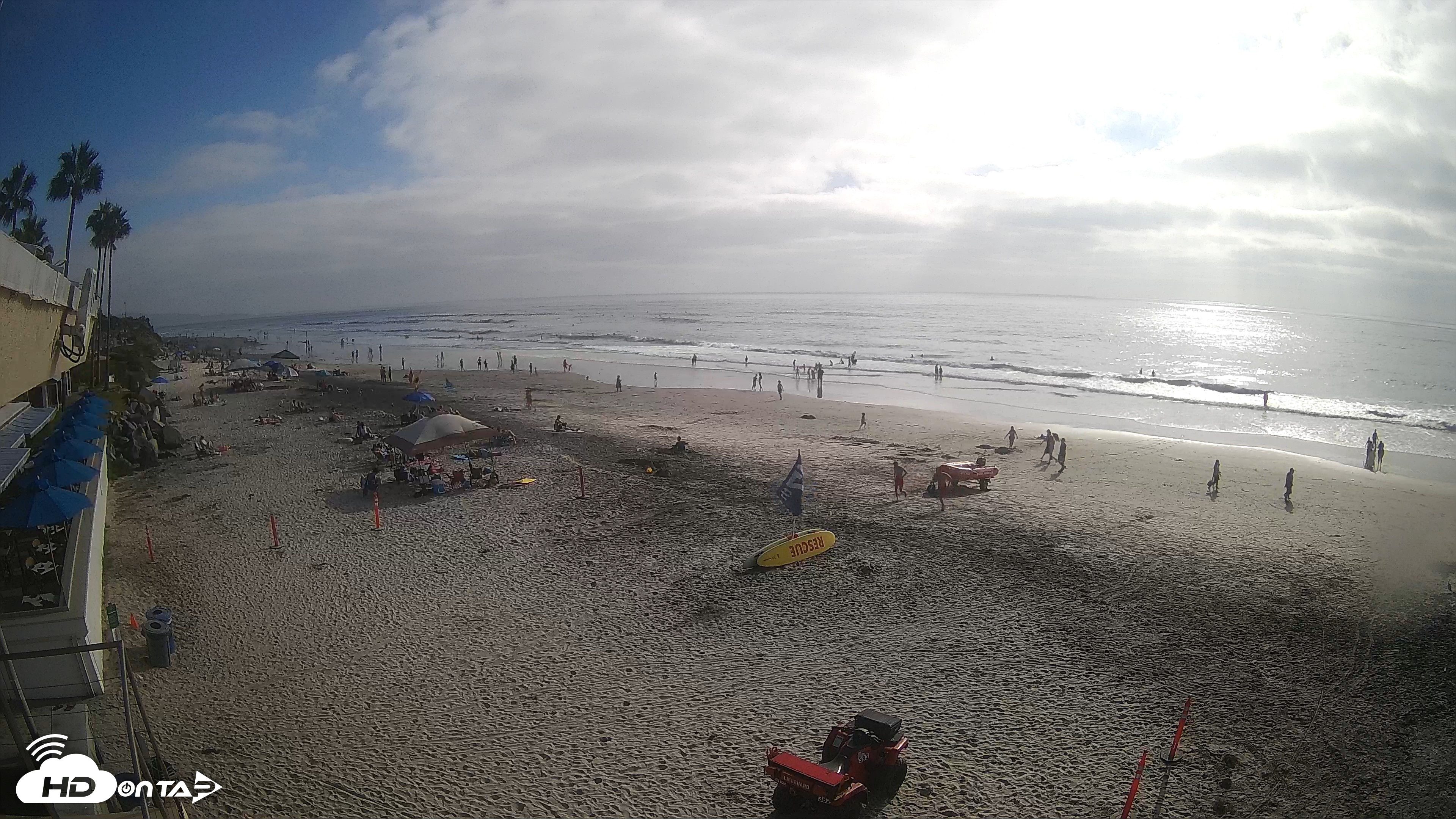 Snapshot of 17th St. Del Mar Beach - 4K SW Live Webcam taken Sep 12, 2026, 4:38pm PDT