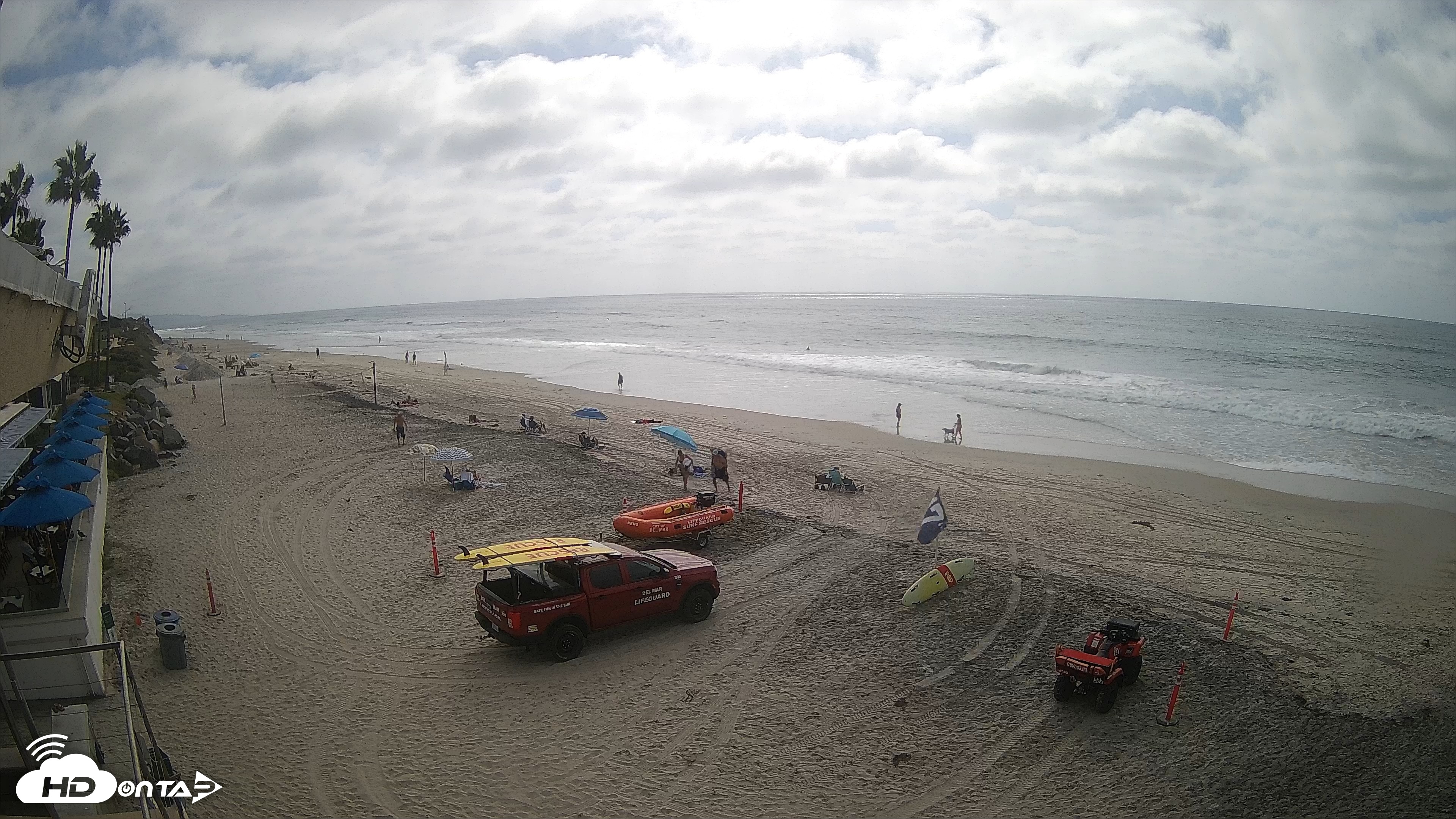 Snapshot of 17th St. Del Mar Beach - 4K SW Live Webcam taken Sep 23, 2026, 2:39pm PDT