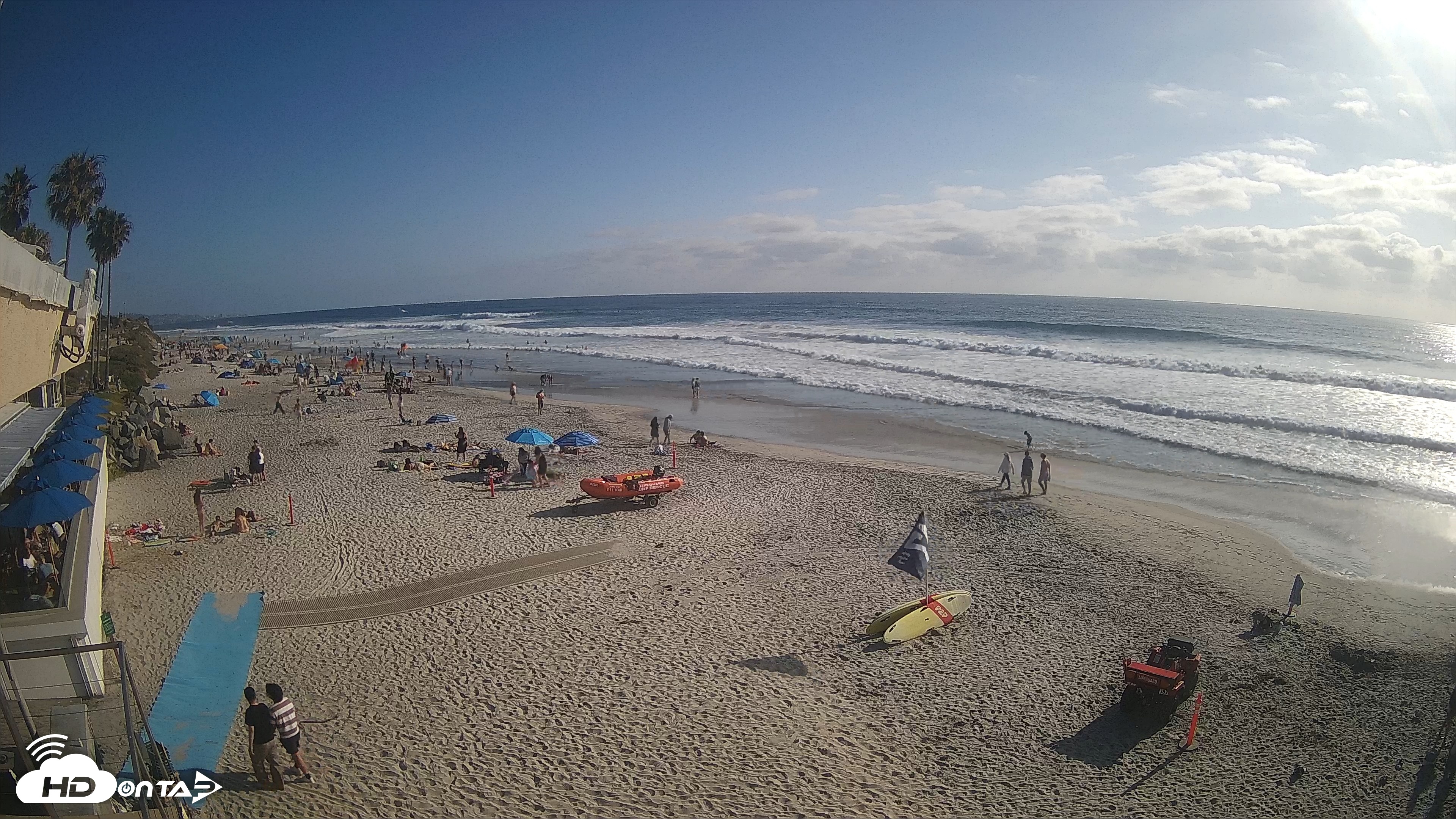 Snapshot of 17th St. Del Mar Beach - 4K SW Live Webcam taken Jun 7, 2026, 5:38pm PDT