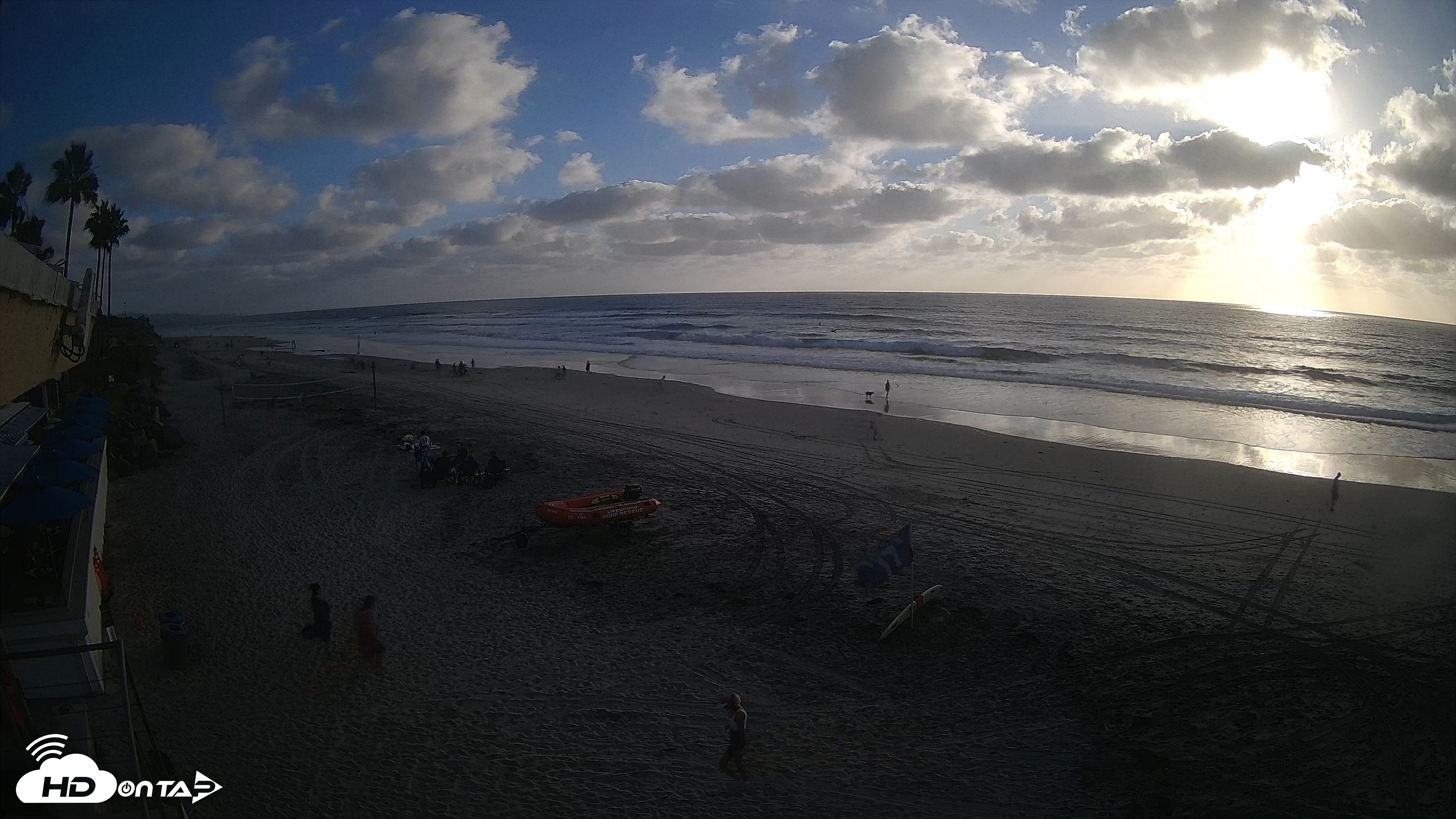 Snapshot of 17th St. Del Mar Beach - 4K SW Live Webcam taken Sep 28, 2026, 6:11pm PDT