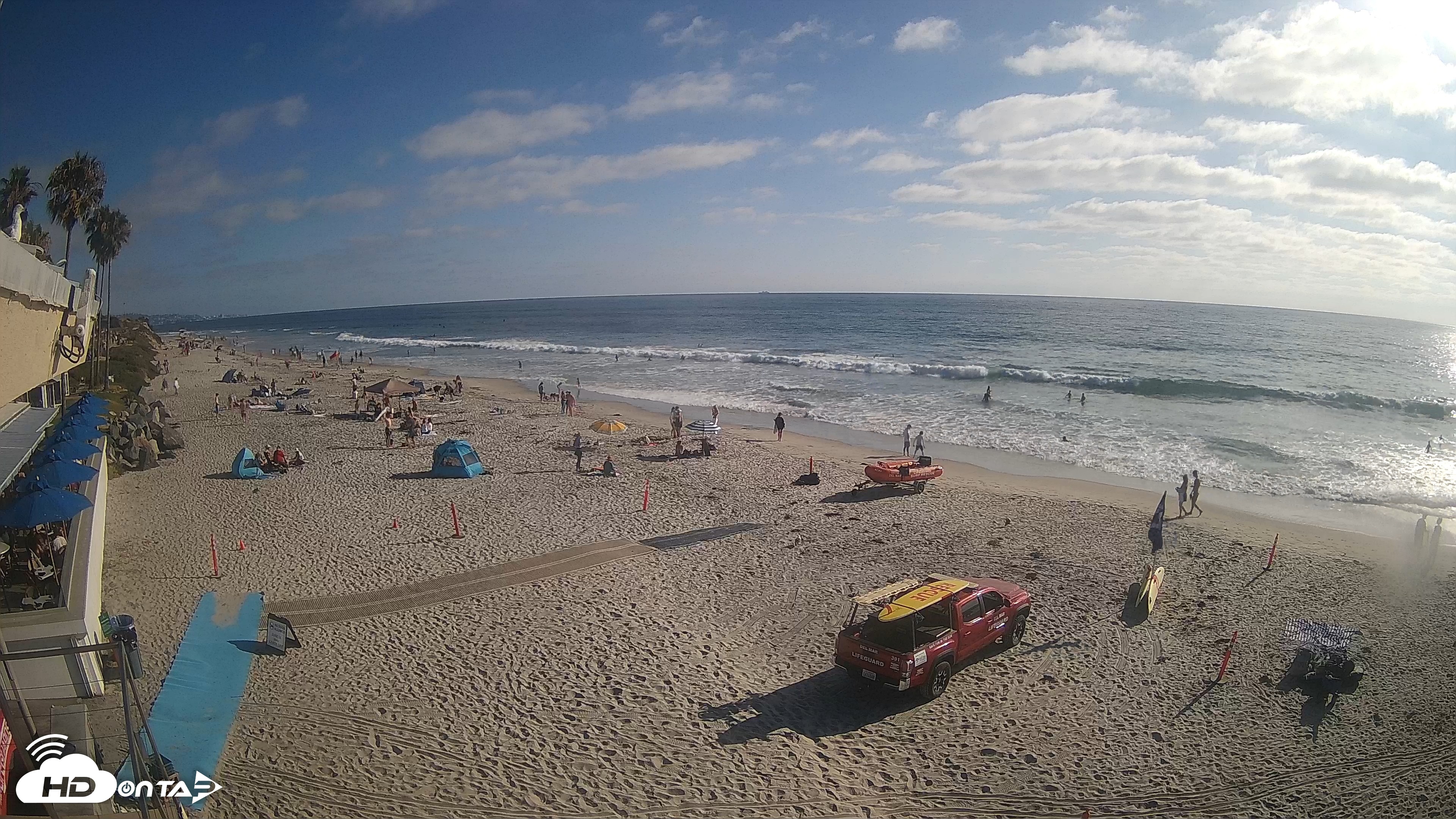 Snapshot of 17th St. Del Mar Beach - 4K SW Live Webcam taken Jun 26, 2026, 5:43pm PDT