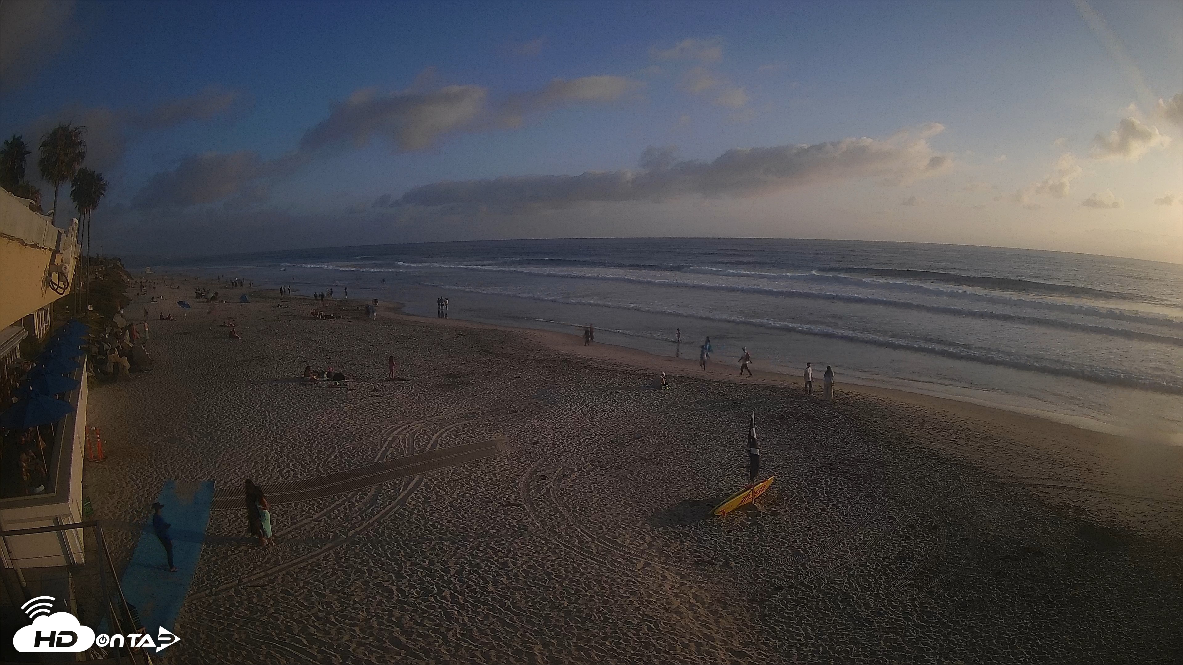 Snapshot of 17th St. Del Mar Beach - 4K SW Live Webcam taken Jun 7, 2026, 7:15pm PDT