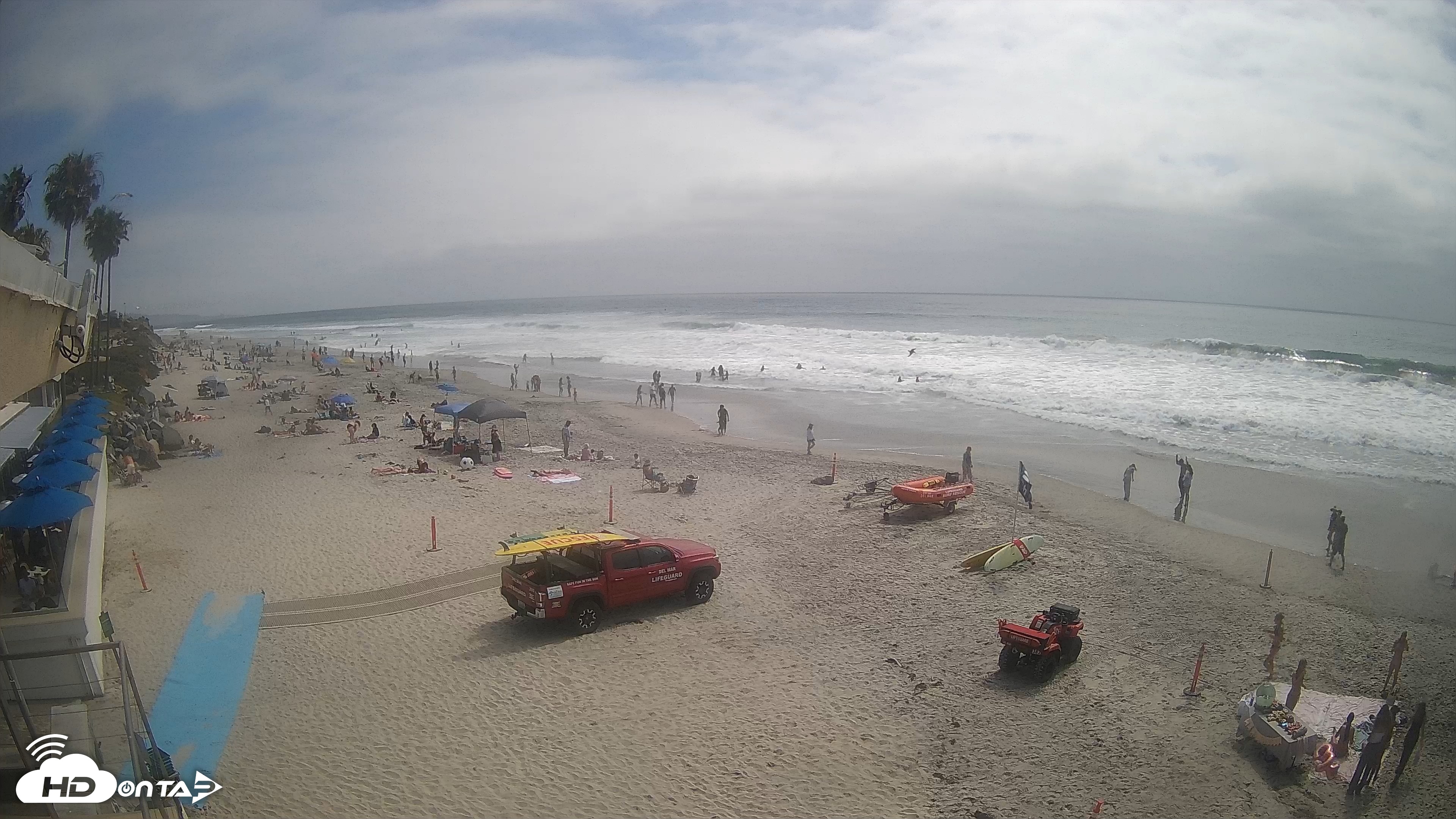 Snapshot of 17th St. Del Mar Beach - 4K SW Live Webcam taken Jun 5, 2026, 3:13pm PDT