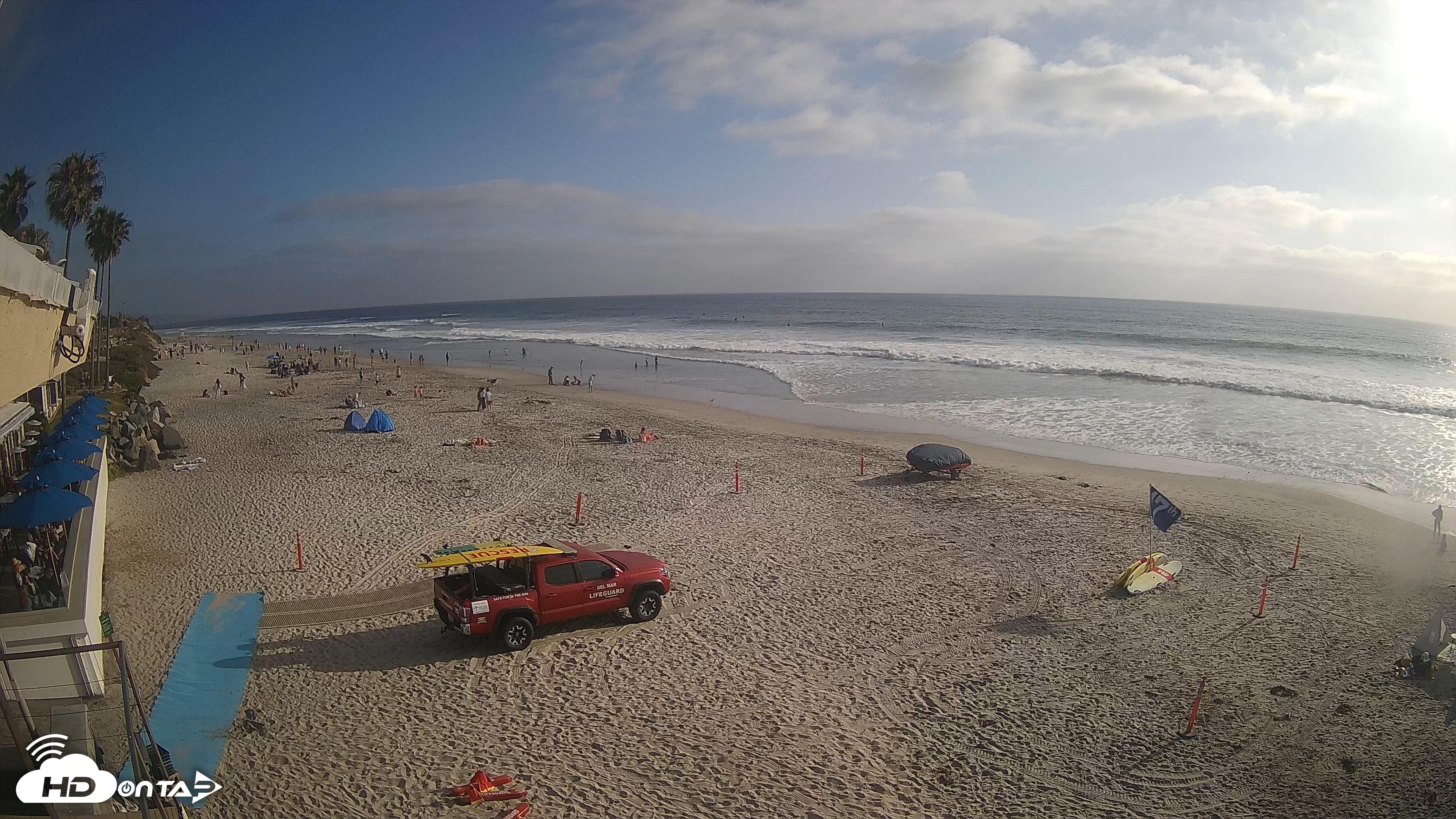 Snapshot of 17th St. Del Mar Beach - 4K SW Live Webcam taken Jun 4, 2026, 6:06pm PDT