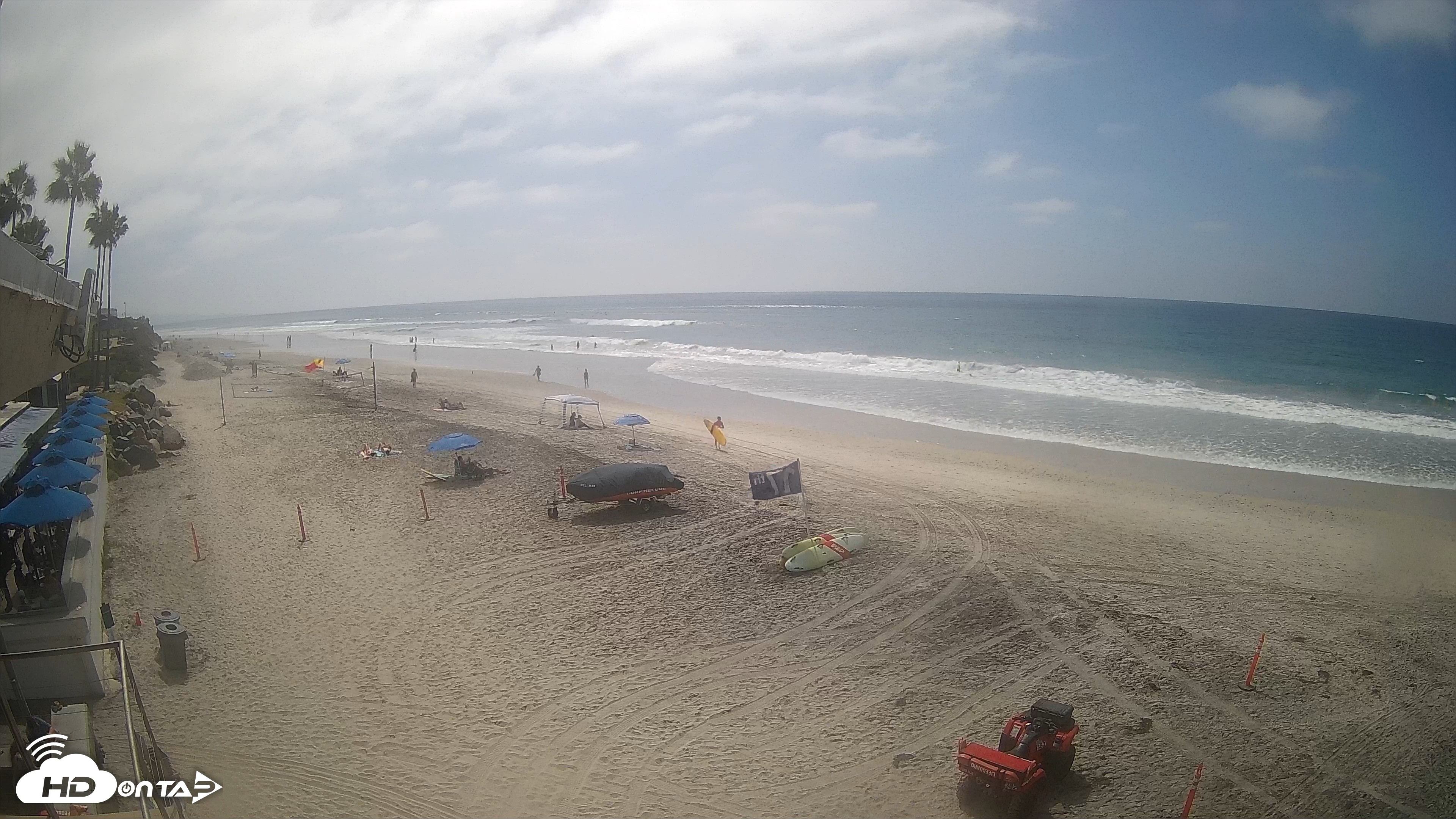 Snapshot of 17th St. Del Mar Beach - 4K SW Live Webcam taken Sep 25, 2026, 1:33pm PDT
