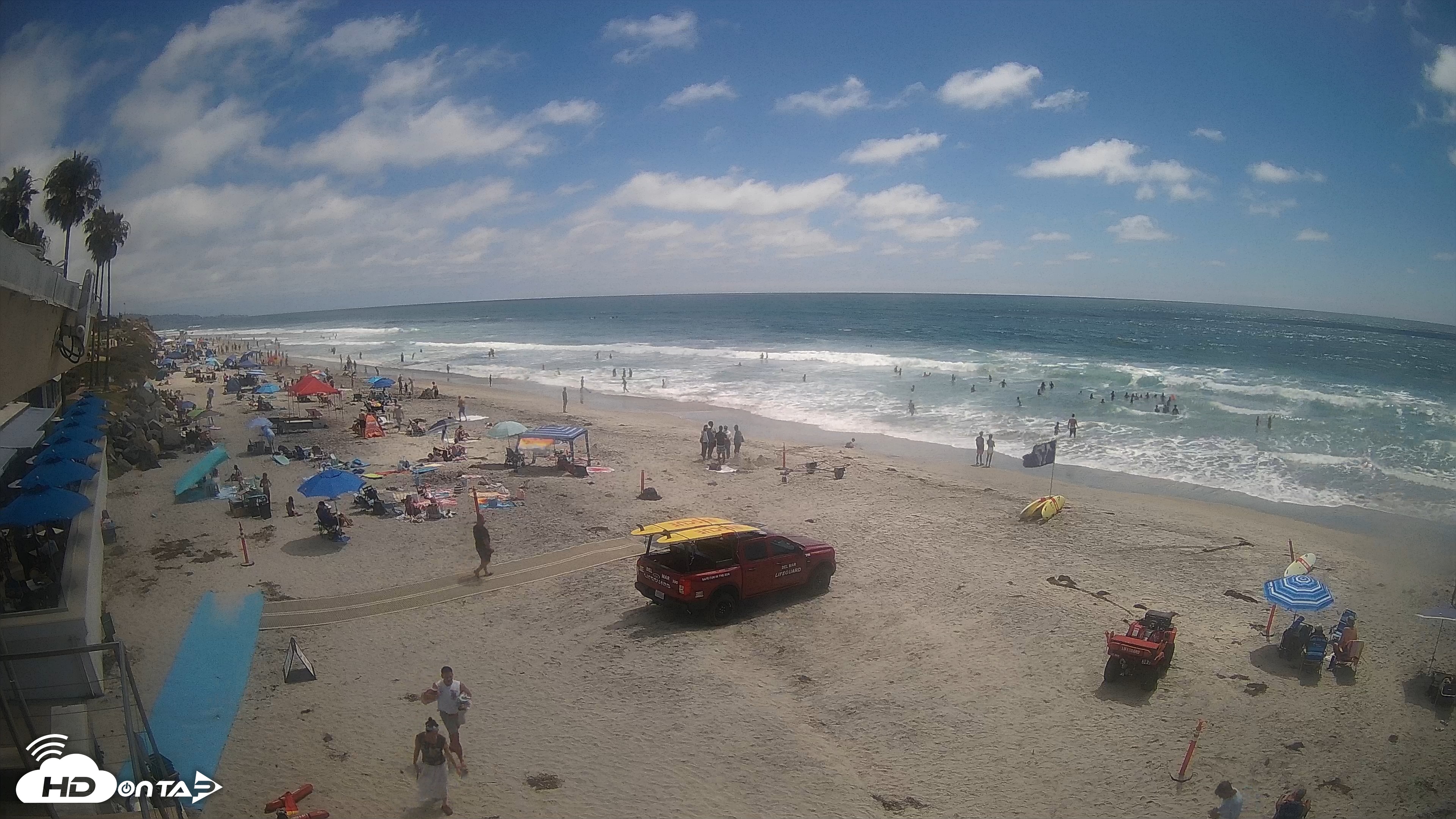 Snapshot of 17th St. Del Mar Beach - 4K SW Live Webcam taken Jun 19, 2026, 2:51pm PDT