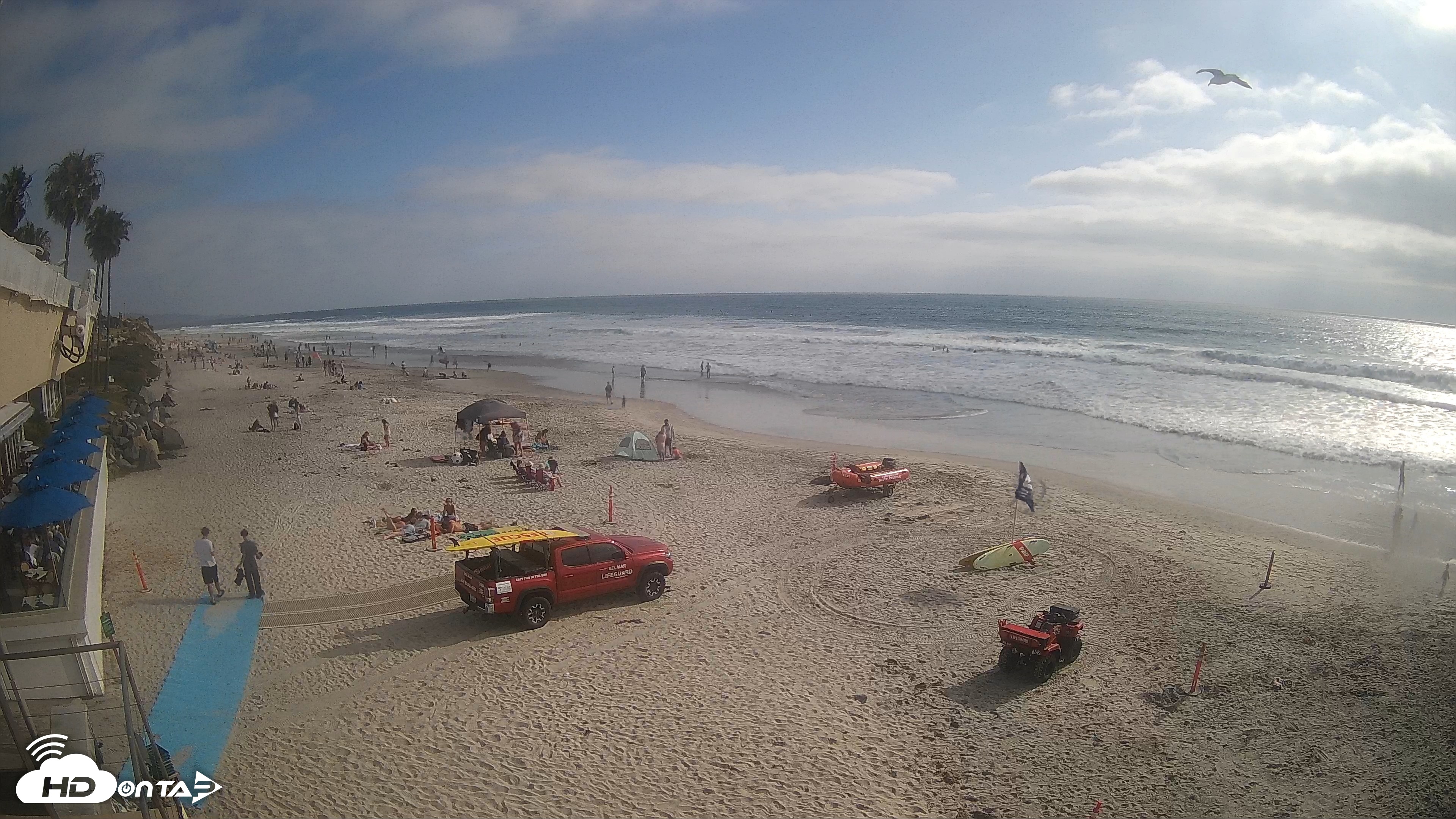 Snapshot of 17th St. Del Mar Beach - 4K SW Live Webcam taken Jun 5, 2026, 5:14pm PDT