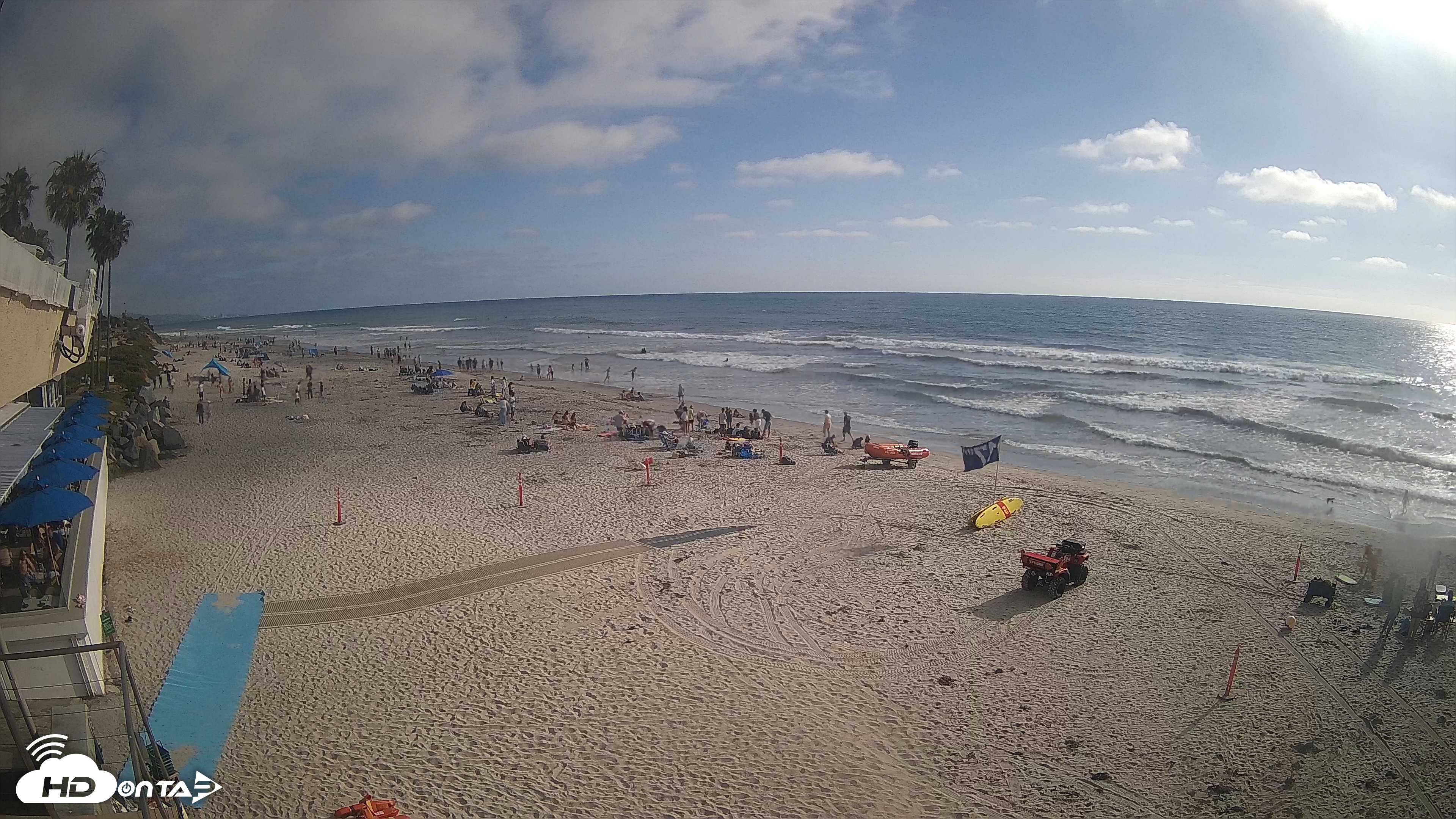 Snapshot of 17th St. Del Mar Beach - 4K SW Live Webcam taken May 30, 2026, 5:37pm PDT