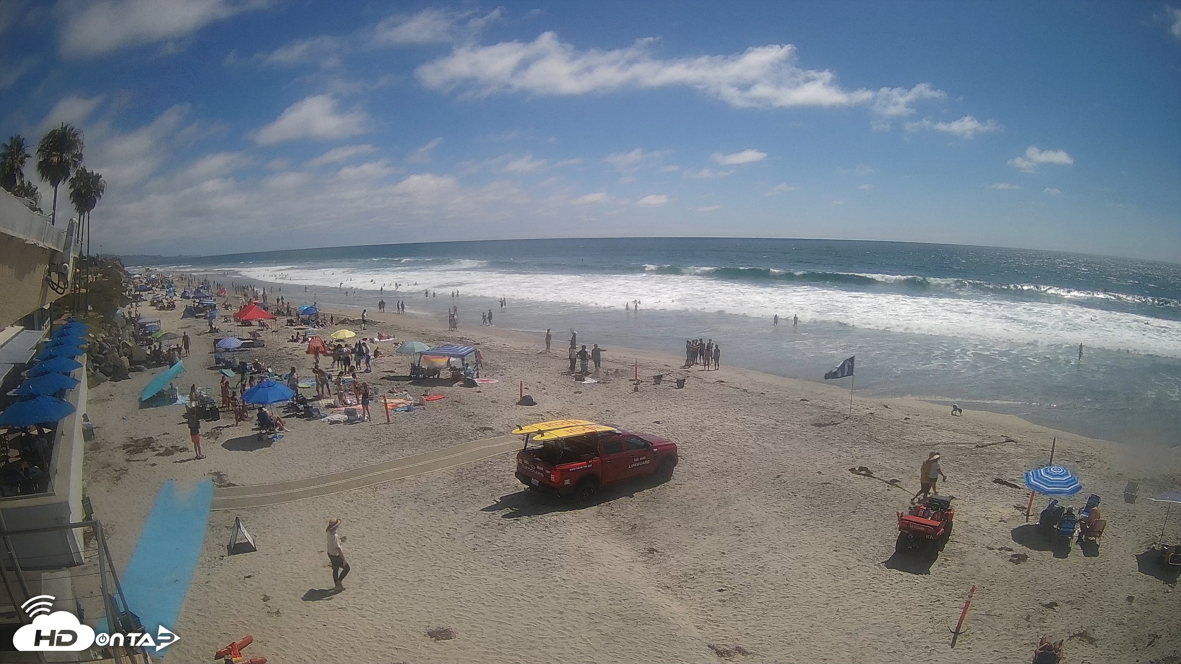 Snapshot of 17th St. Del Mar Beach - 4K SW Live Webcam taken Jun 19, 2026, 3:16pm PDT