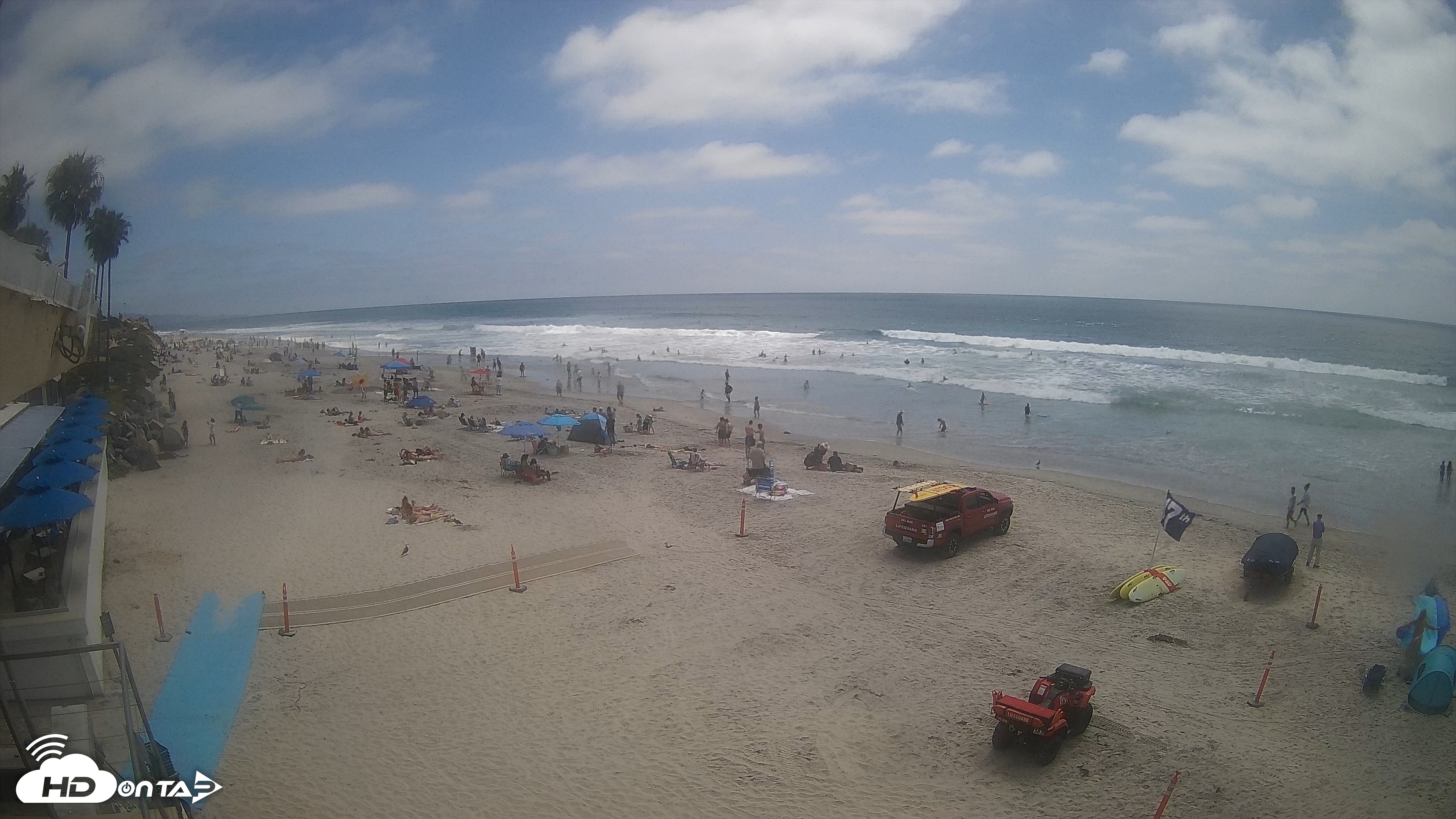 Snapshot of 17th St. Del Mar Beach - 4K SW Live Webcam taken Jun 10, 2026, 2:38pm PDT