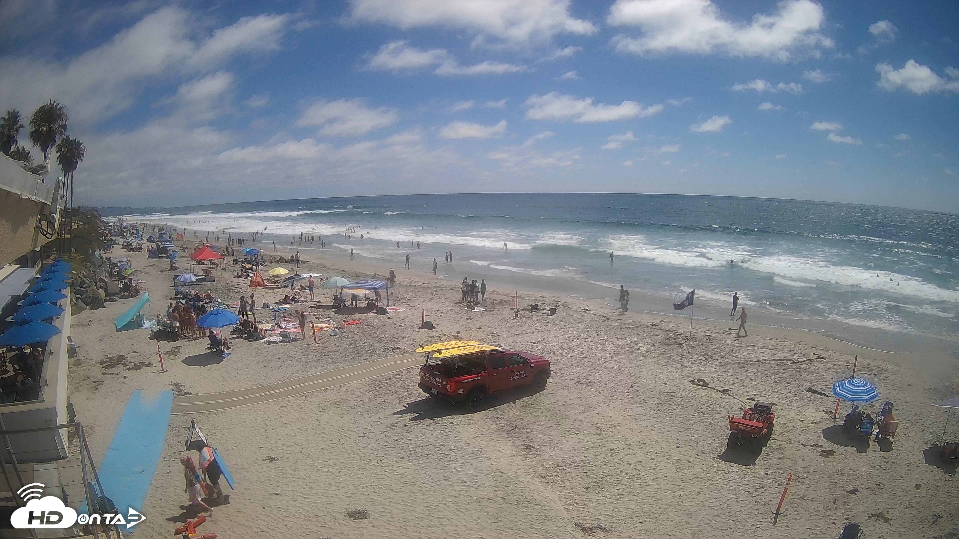 Snapshot of 17th St. Del Mar Beach - 4K SW Live Webcam taken Jun 19, 2026, 3:07pm PDT