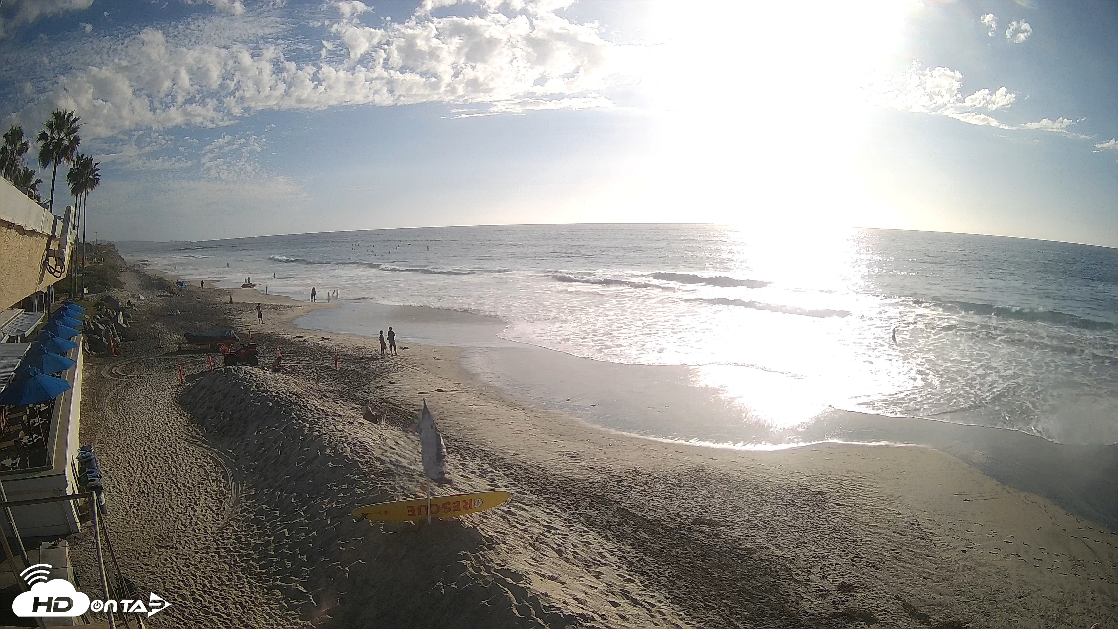 Snapshot of 17th St. Del Mar Beach - 4K SW Live Webcam taken Oct 20, 2026, 4:19pm PDT