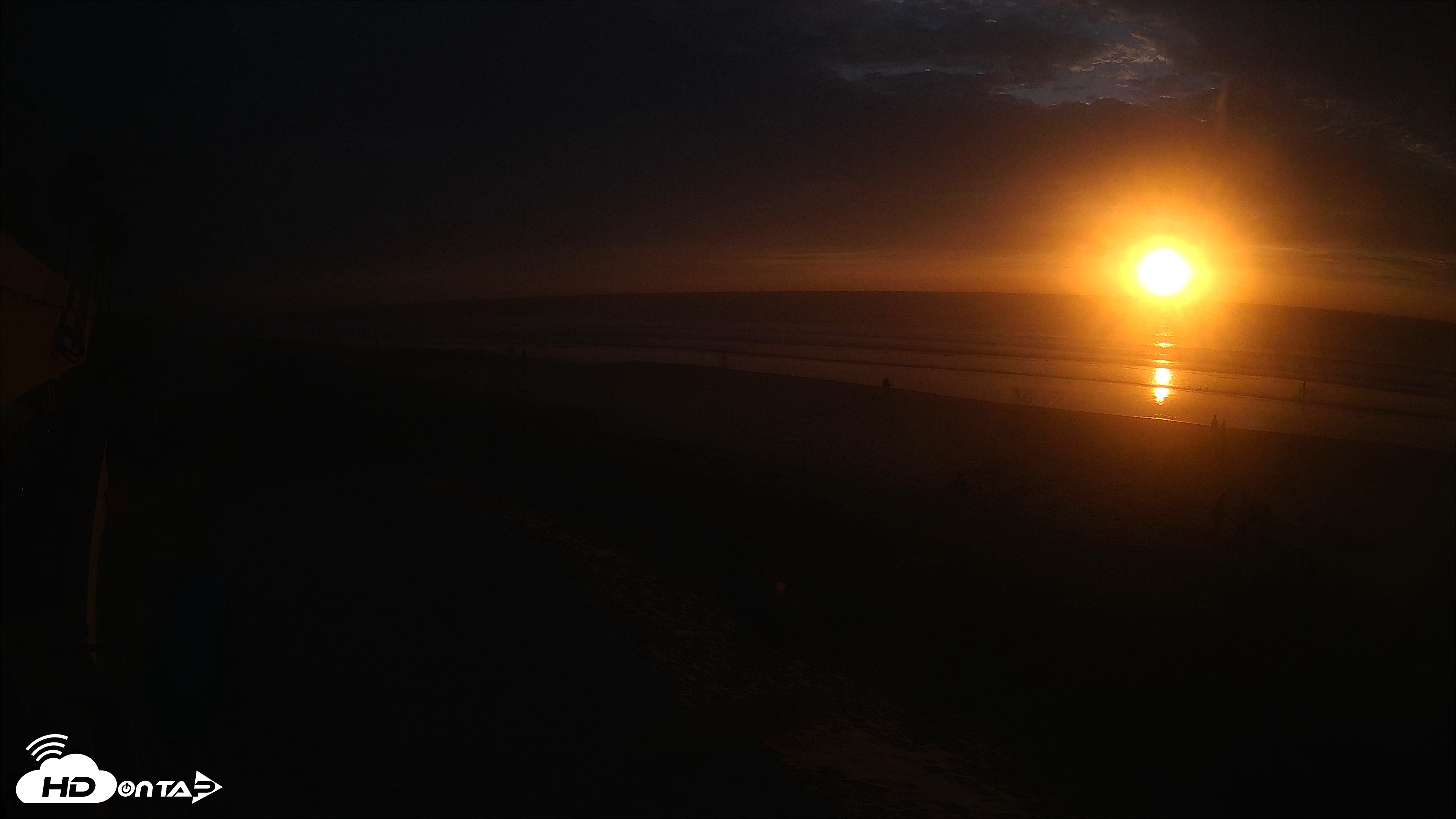 Snapshot of 17th St. Del Mar Beach - 4K SW Live Webcam taken Feb 5, 2026, 5:14pm PST