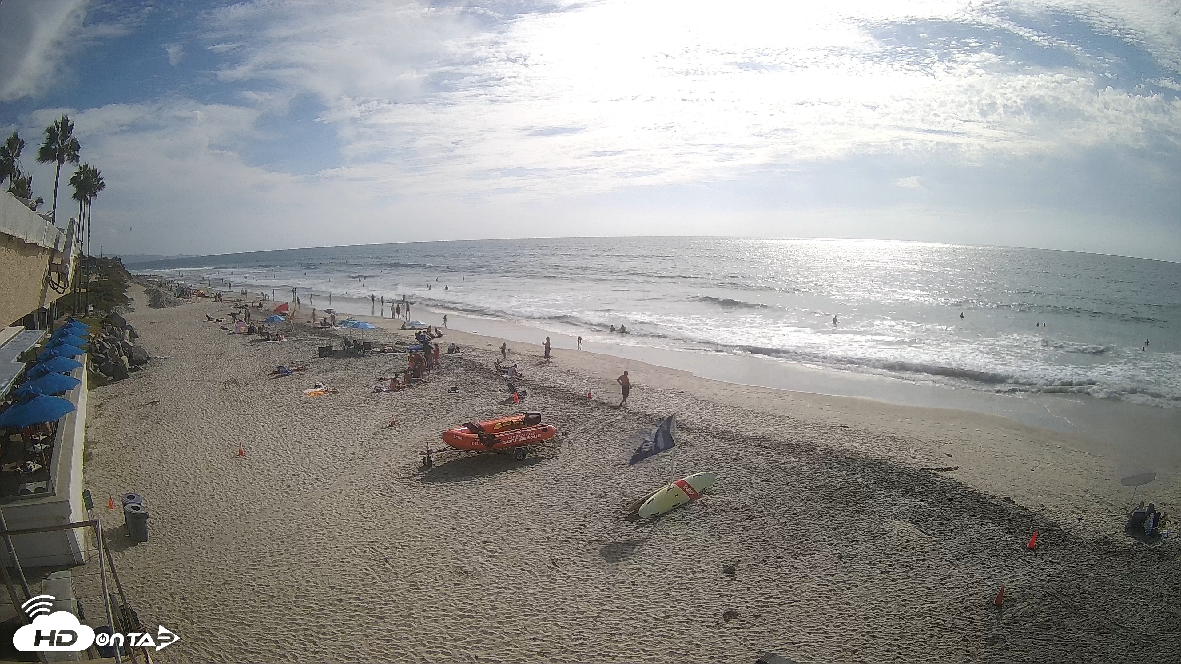 Snapshot of 17th St. Del Mar Beach - 4K SW Live Webcam taken Sep 20, 2026, 3:40pm PDT