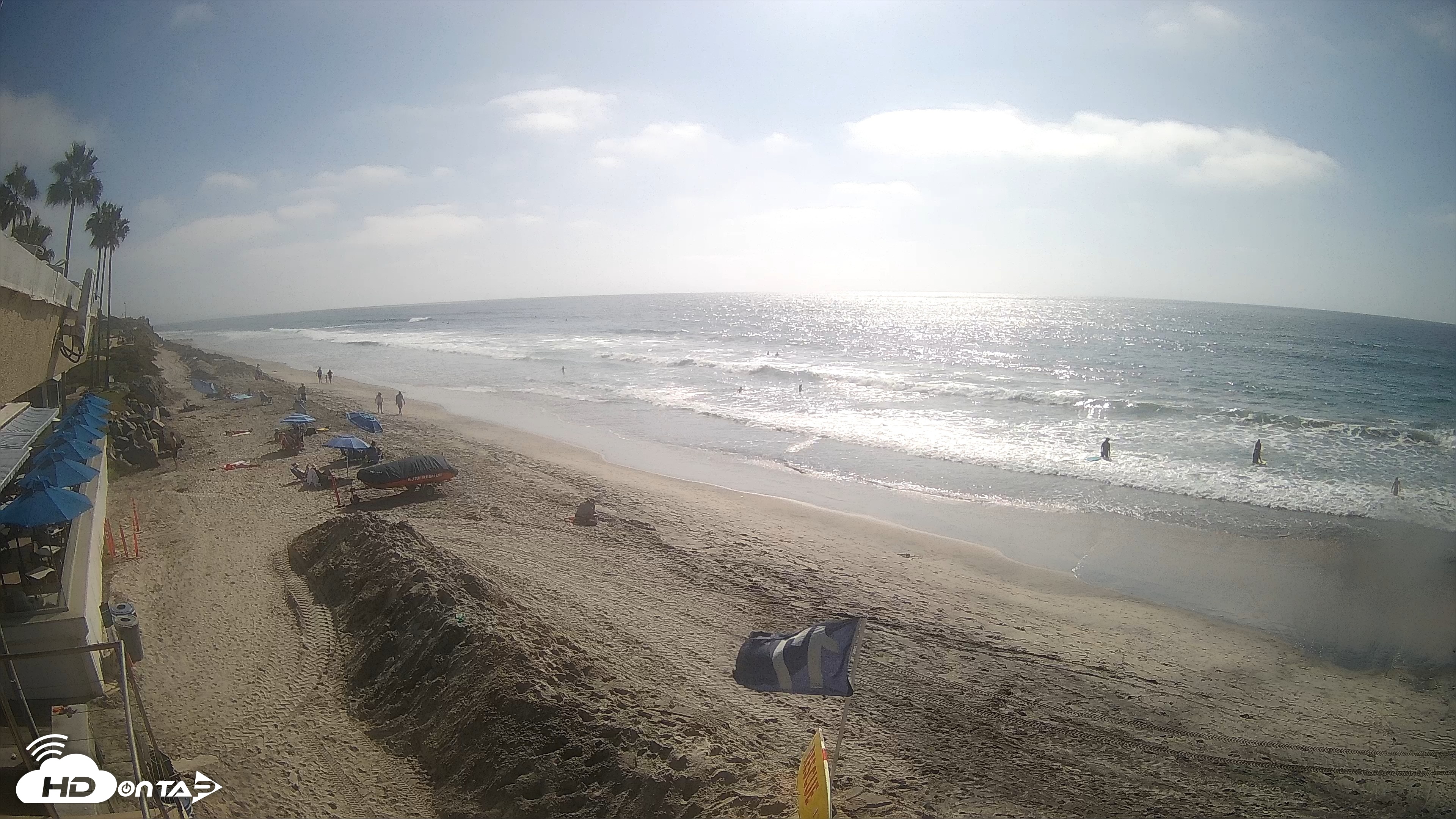 Snapshot of 17th St. Del Mar Beach - 4K SW Live Webcam taken Oct 1, 2026, 3:10pm PDT