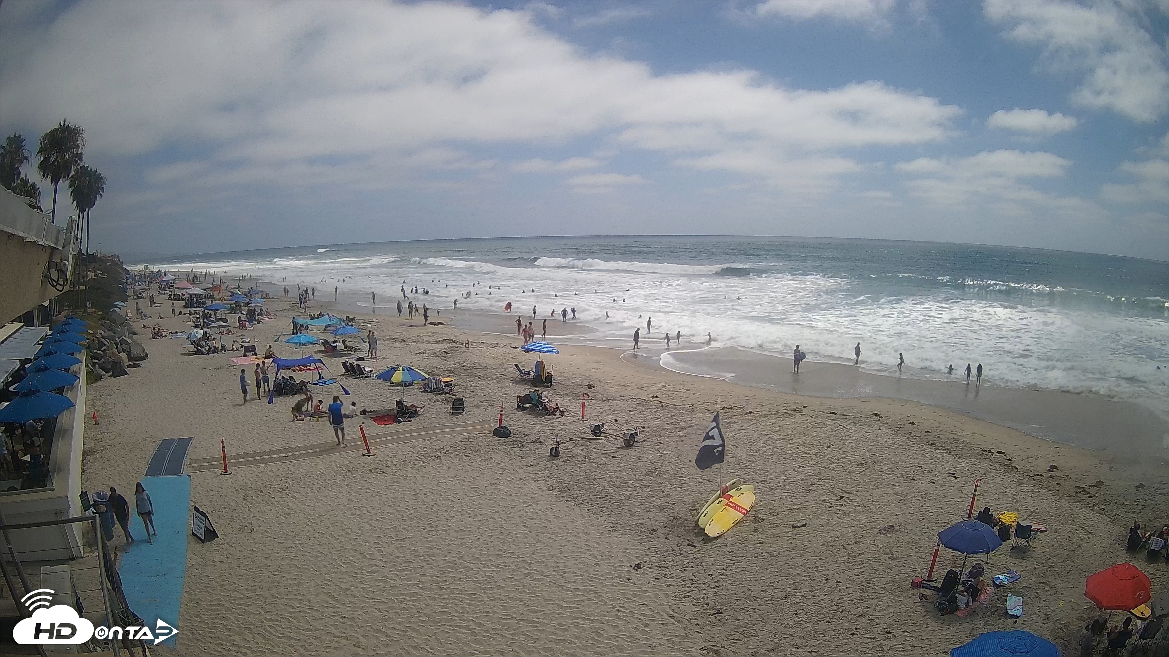 Snapshot of 17th St. Del Mar Beach - 4K SW Live Webcam taken Jul 8, 2026, 2:53pm PDT
