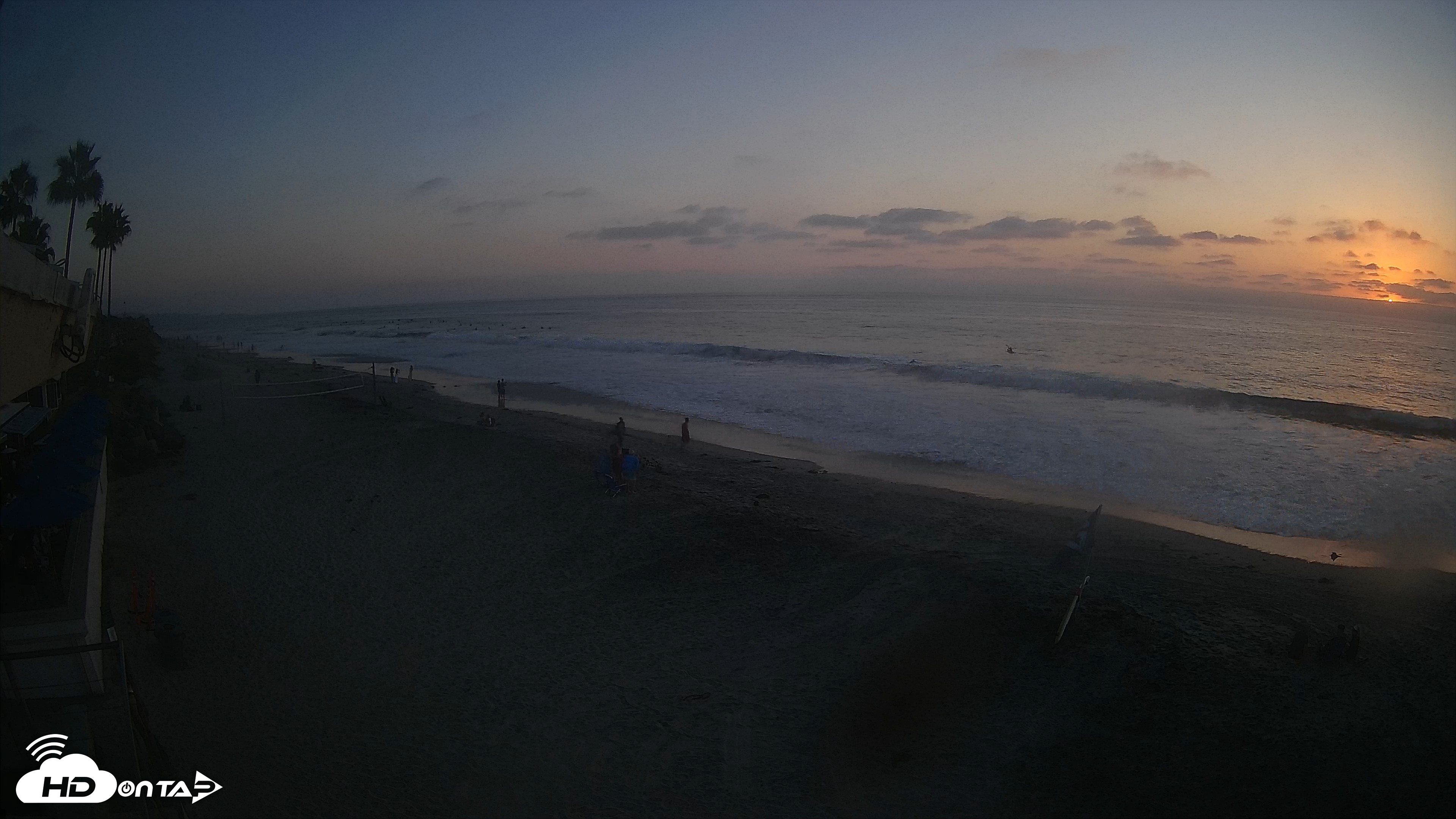Snapshot of 17th St. Del Mar Beach - 4K SW Live Webcam taken Sep 24, 2026, 6:38pm PDT
