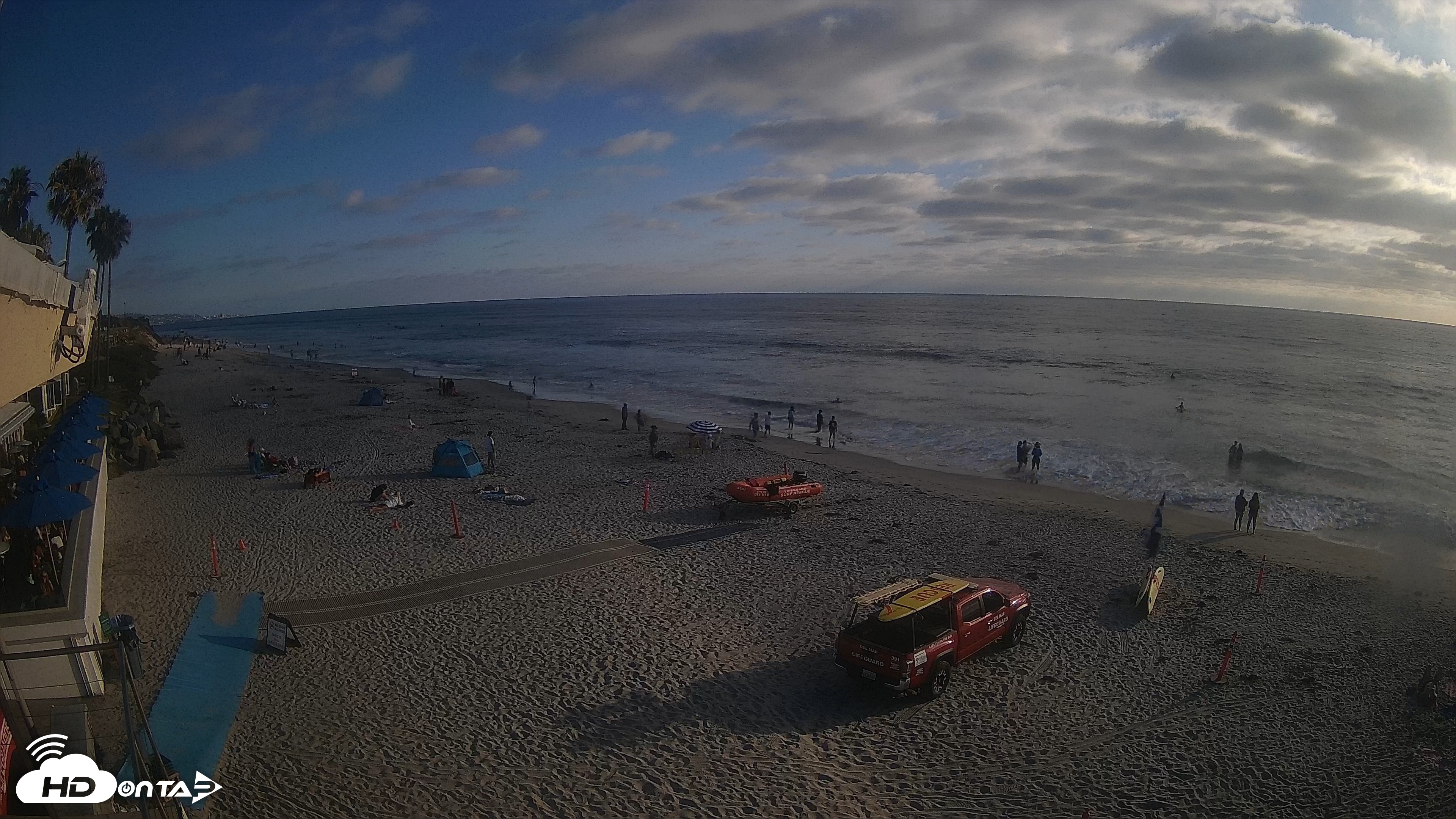 Snapshot of 17th St. Del Mar Beach - 4K SW Live Webcam taken Jun 26, 2026, 6:41pm PDT