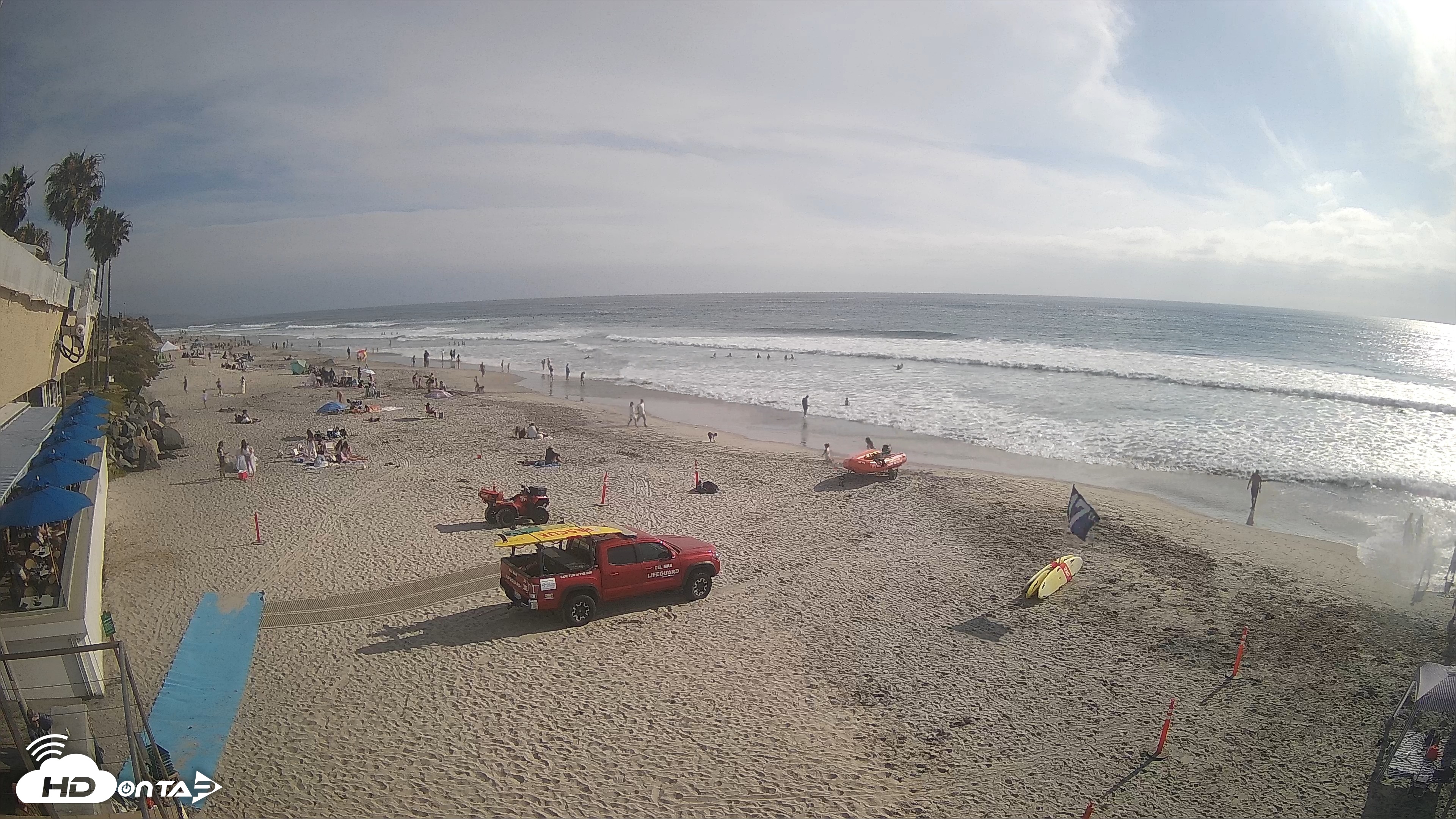 Snapshot of 17th St. Del Mar Beach - 4K SW Live Webcam taken Jun 6, 2026, 5:19pm PDT