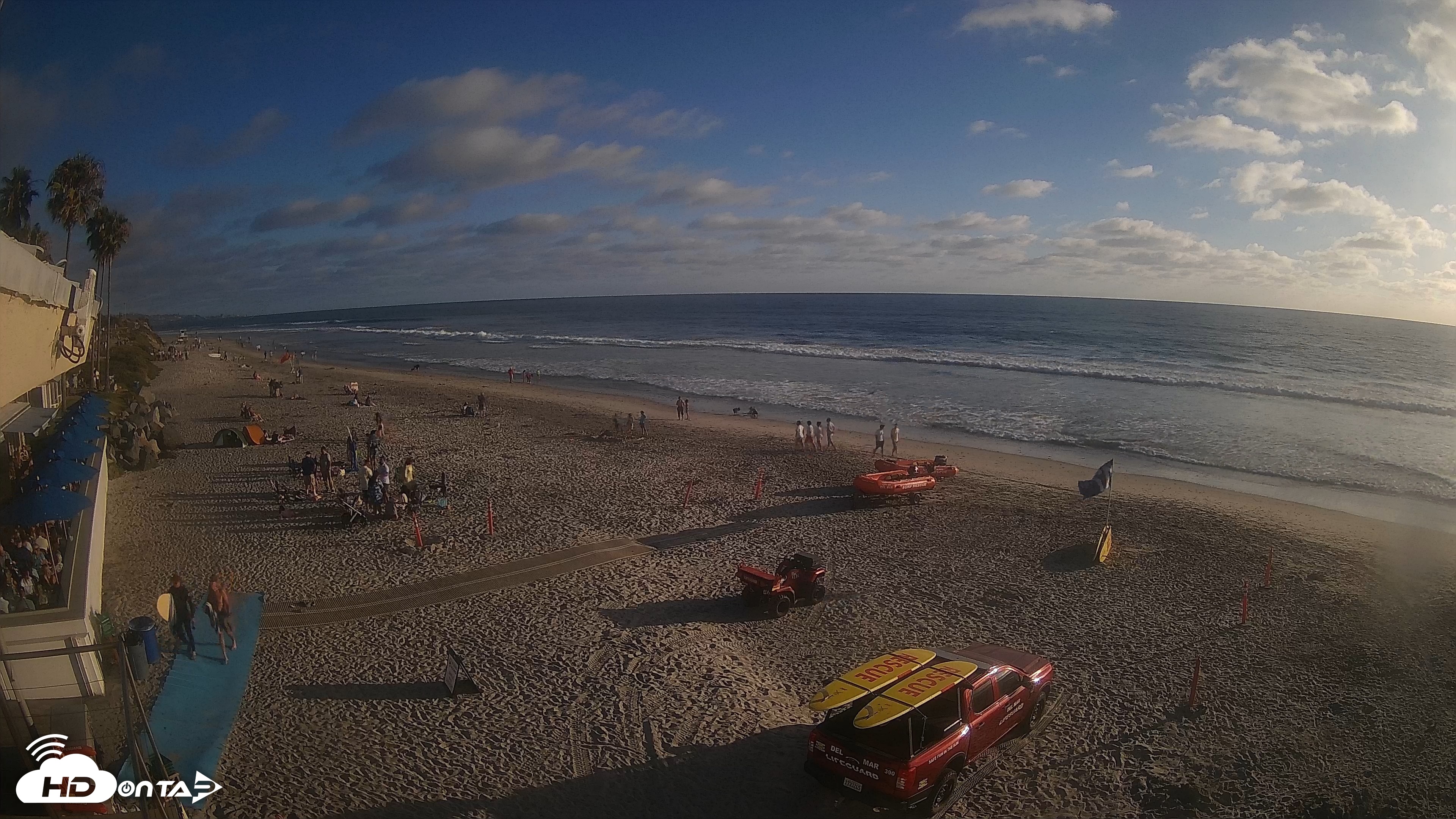 Snapshot of 17th St. Del Mar Beach - 4K SW Live Webcam taken Jun 20, 2026, 6:57pm PDT