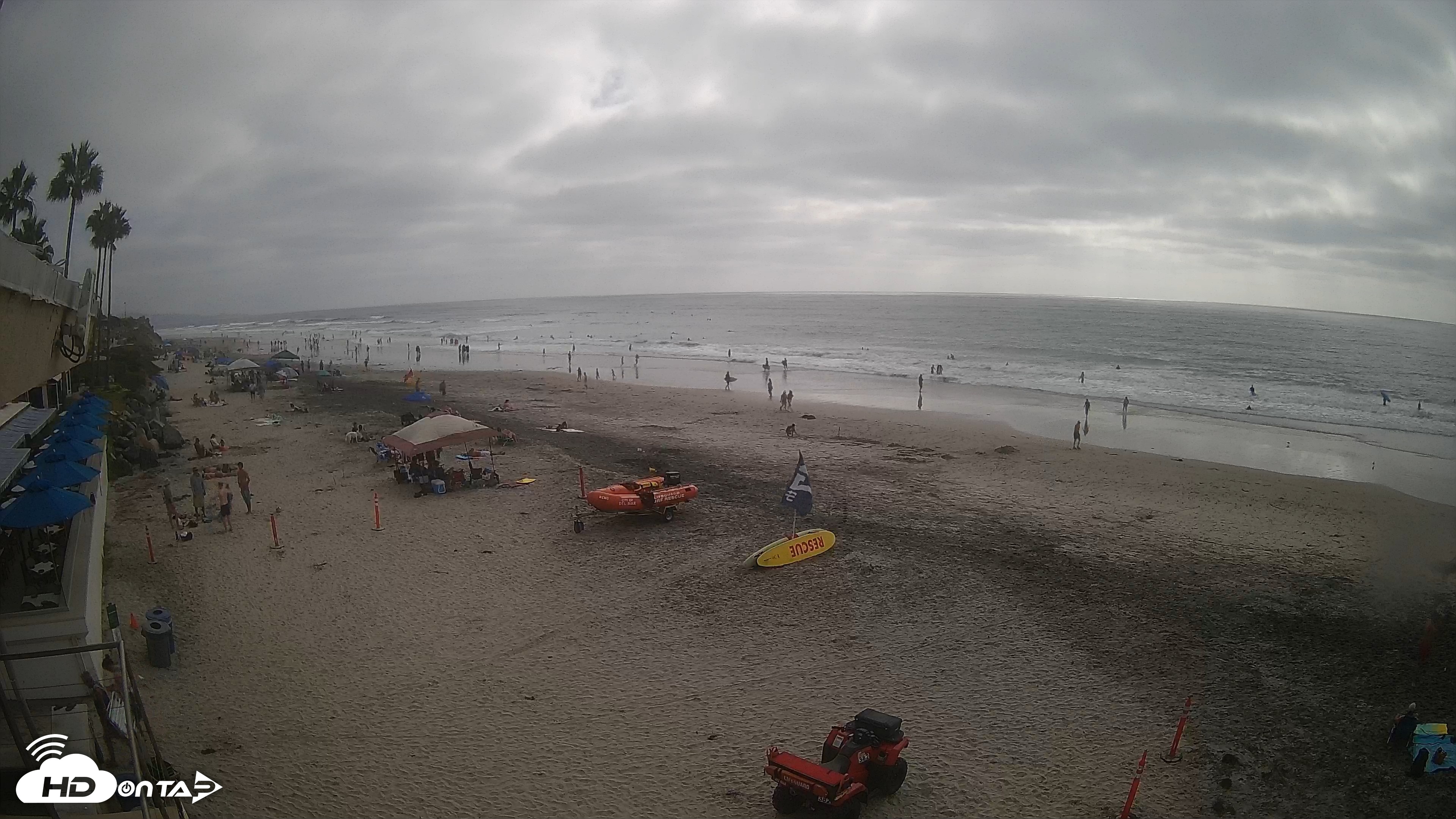 Snapshot of 17th St. Del Mar Beach - 4K SW Live Webcam taken Sep 12, 2026, 4:08pm PDT