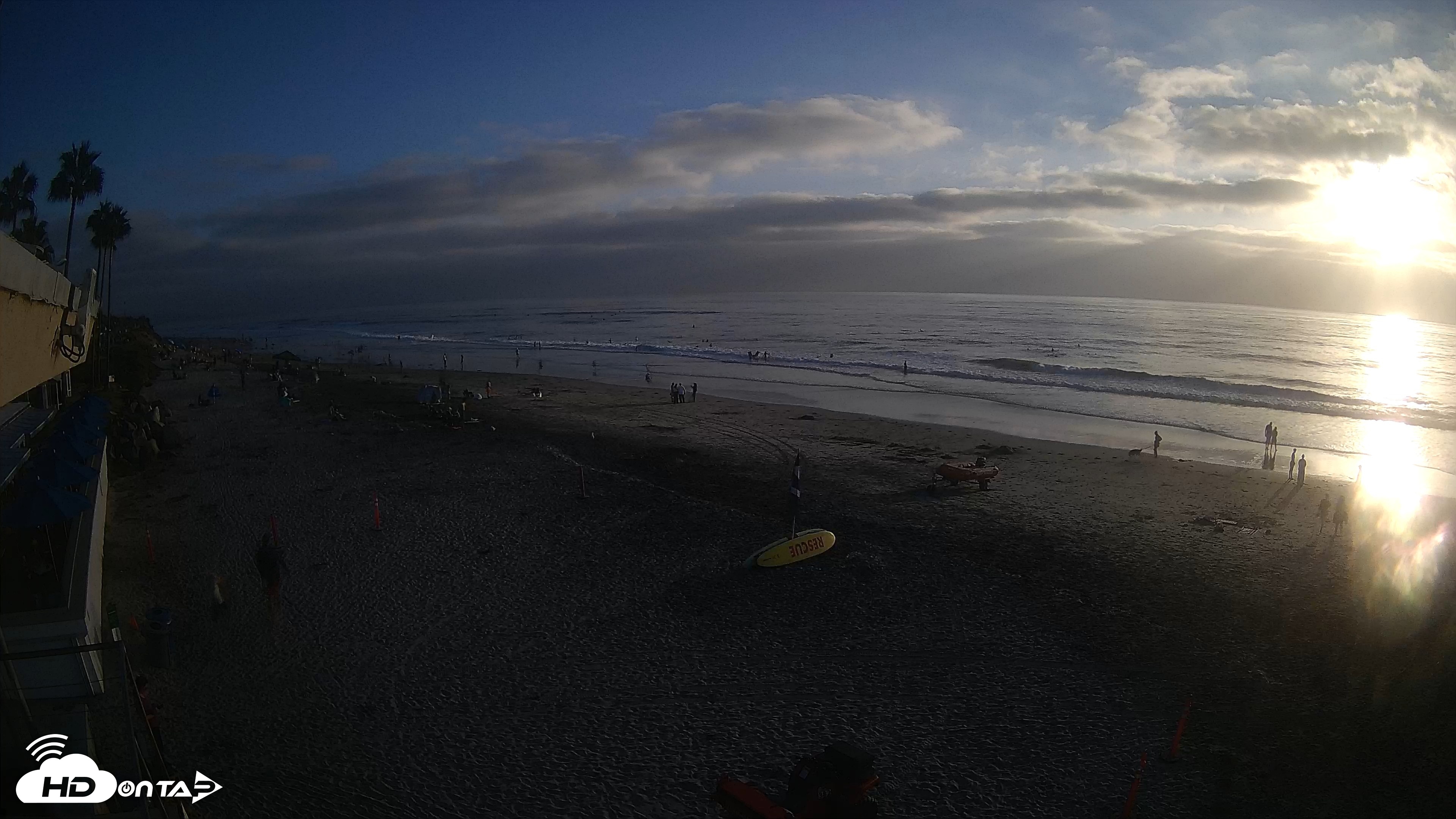 Snapshot of 17th St. Del Mar Beach - 4K SW Live Webcam taken Sep 12, 2026, 6:16pm PDT