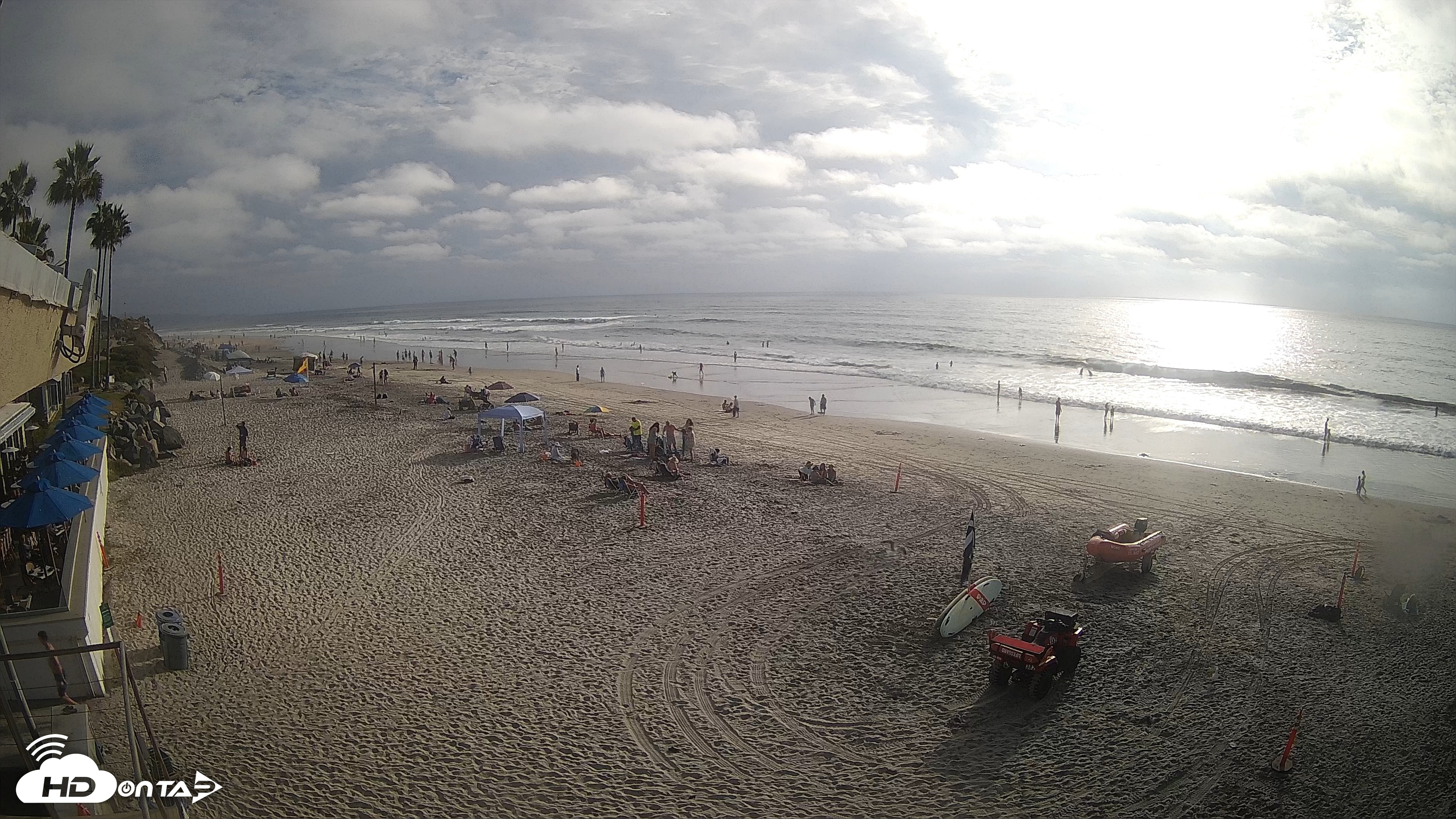 Snapshot of 17th St. Del Mar Beach - 4K SW Live Webcam taken Sep 26, 2026, 4:58pm PDT