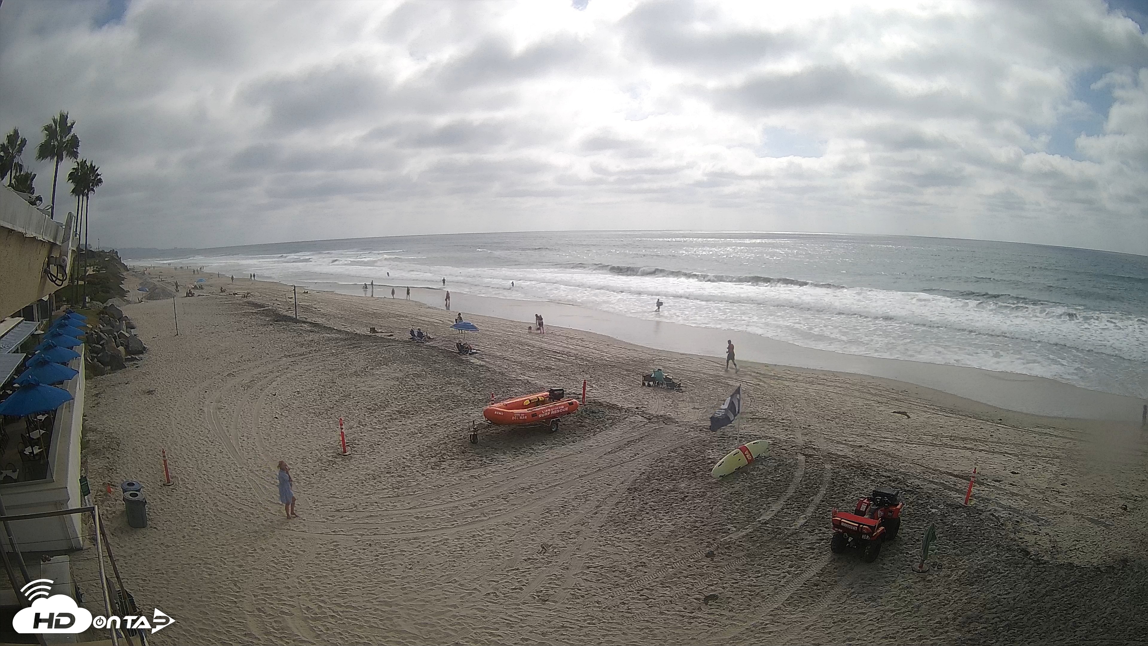 Snapshot of 17th St. Del Mar Beach - 4K SW Live Webcam taken Sep 23, 2026, 3:06pm PDT