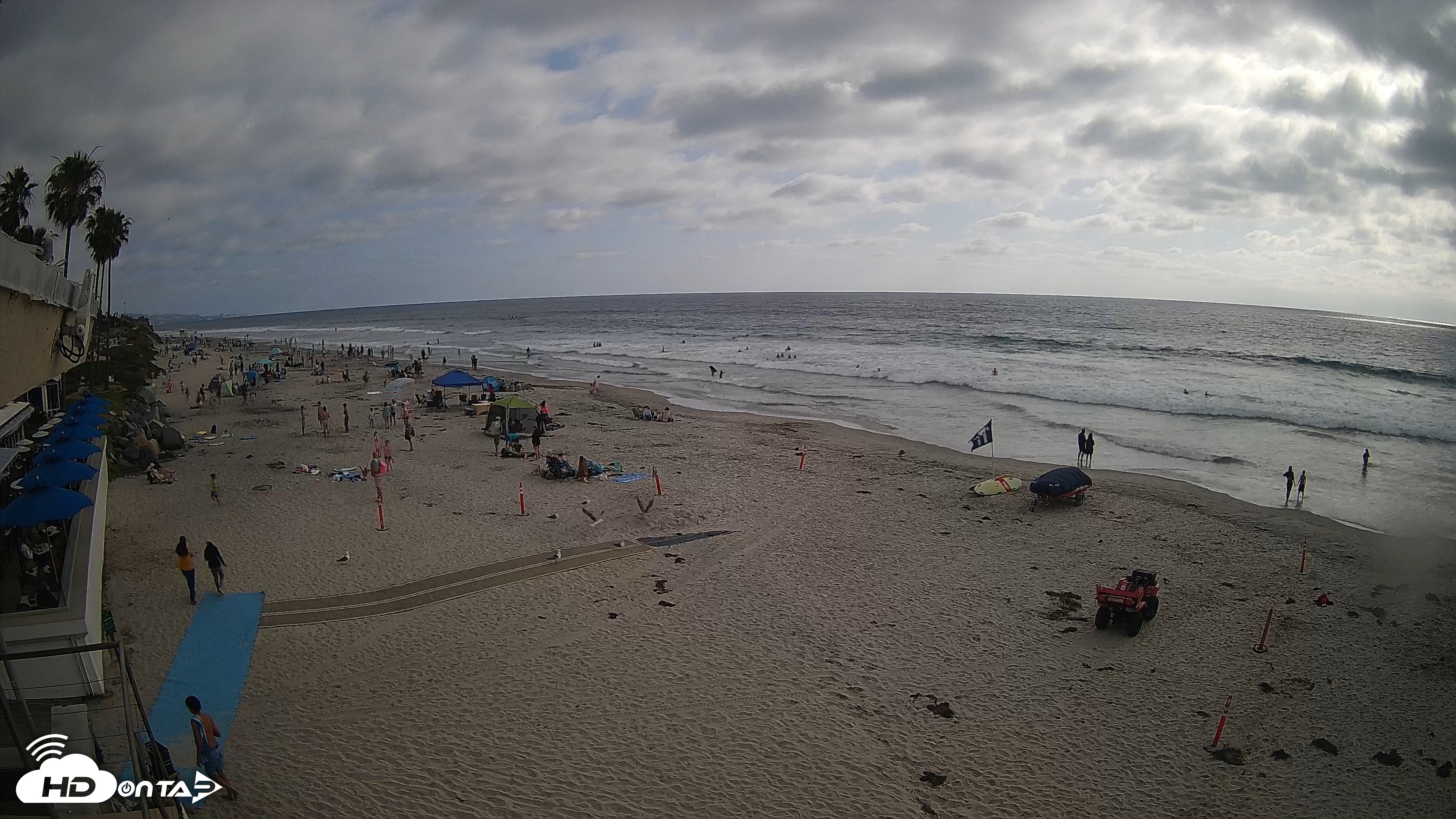 Snapshot of 17th St. Del Mar Beach - 4K SW Live Webcam taken May 23, 2026, 5:12pm PDT