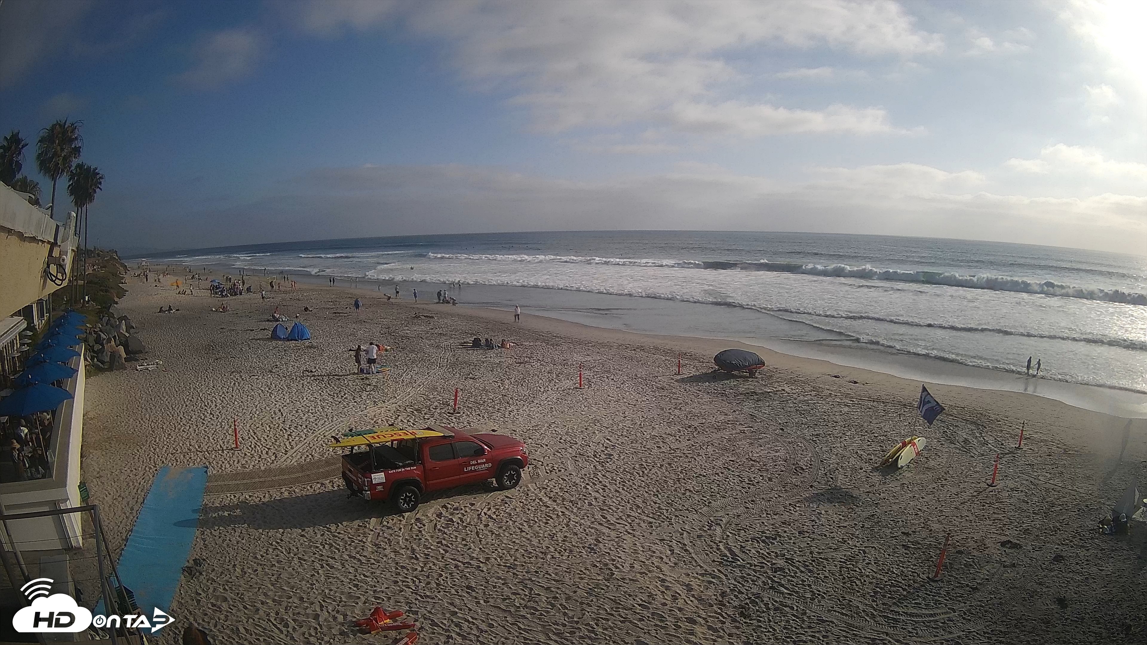 Snapshot of 17th St. Del Mar Beach - 4K SW Live Webcam taken Jun 4, 2026, 6:01pm PDT