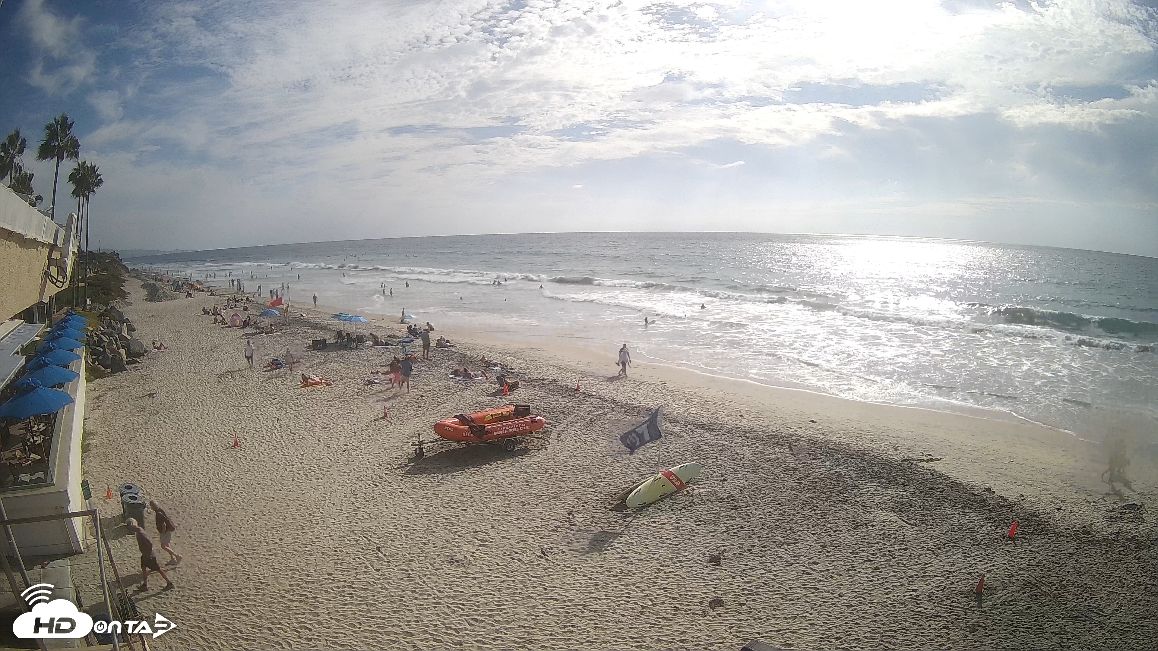 Snapshot of 17th St. Del Mar Beach - 4K SW Live Webcam taken Sep 20, 2026, 4:01pm PDT