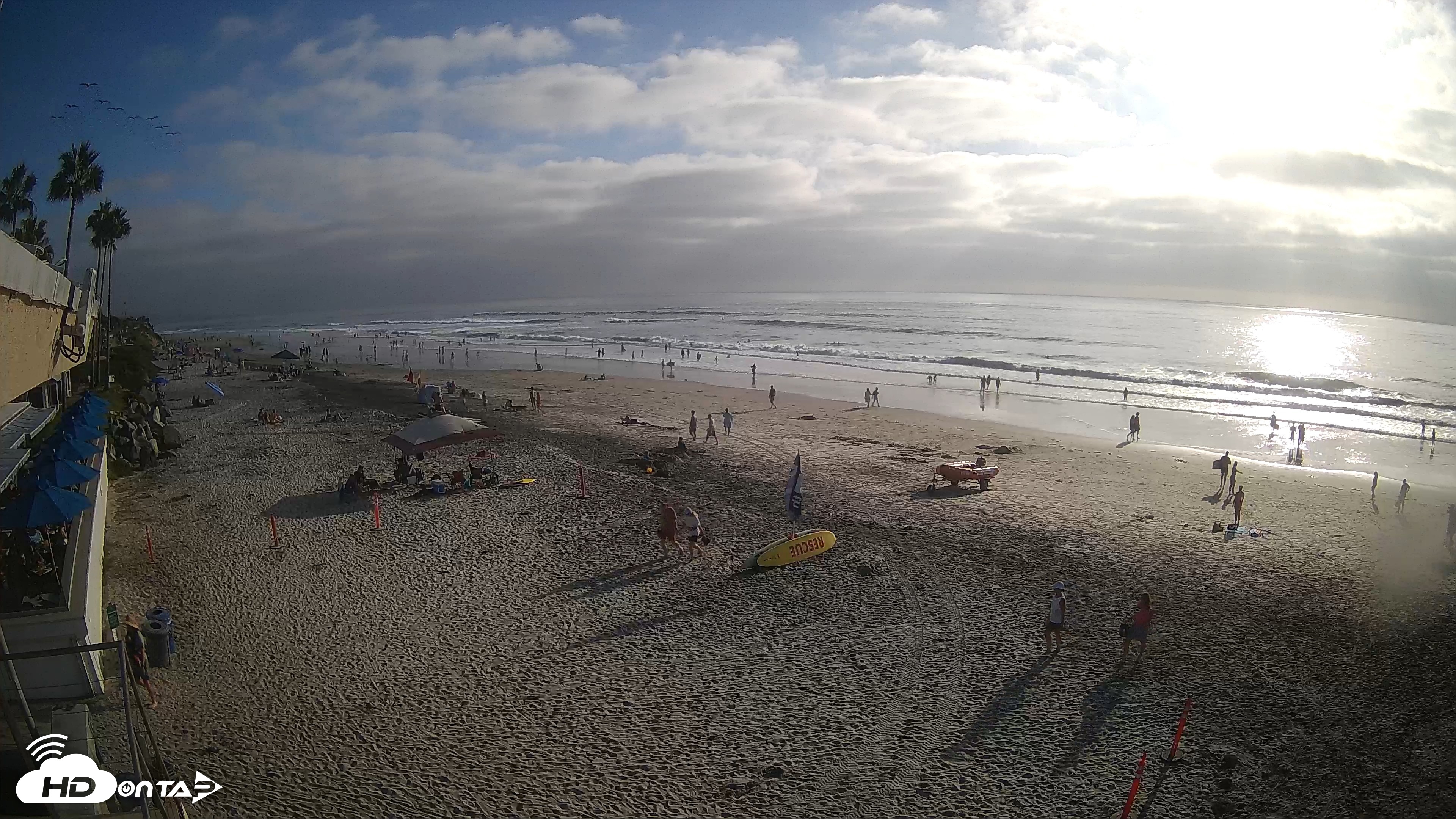 Snapshot of 17th St. Del Mar Beach - 4K SW Live Webcam taken Sep 12, 2026, 5:23pm PDT