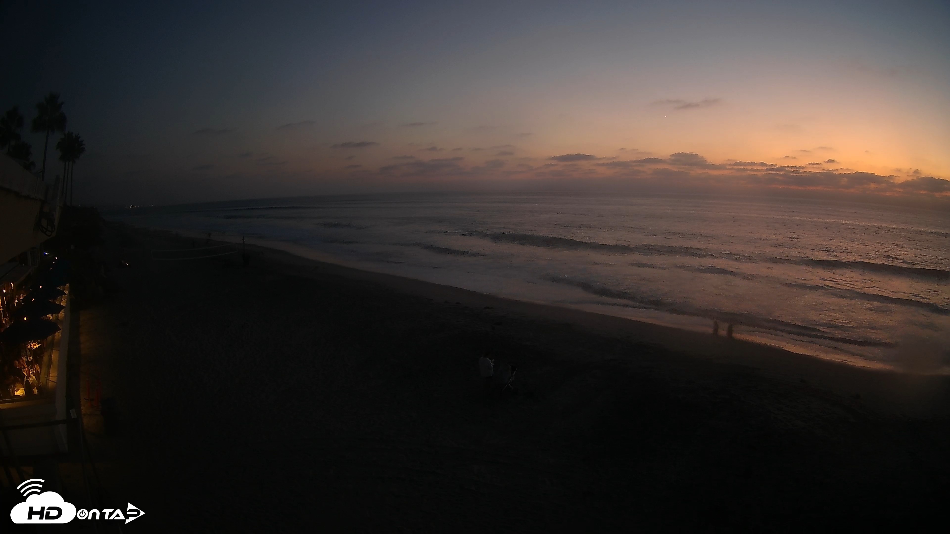 Snapshot of 17th St. Del Mar Beach - 4K SW Live Webcam taken Sep 24, 2026, 7:08pm PDT