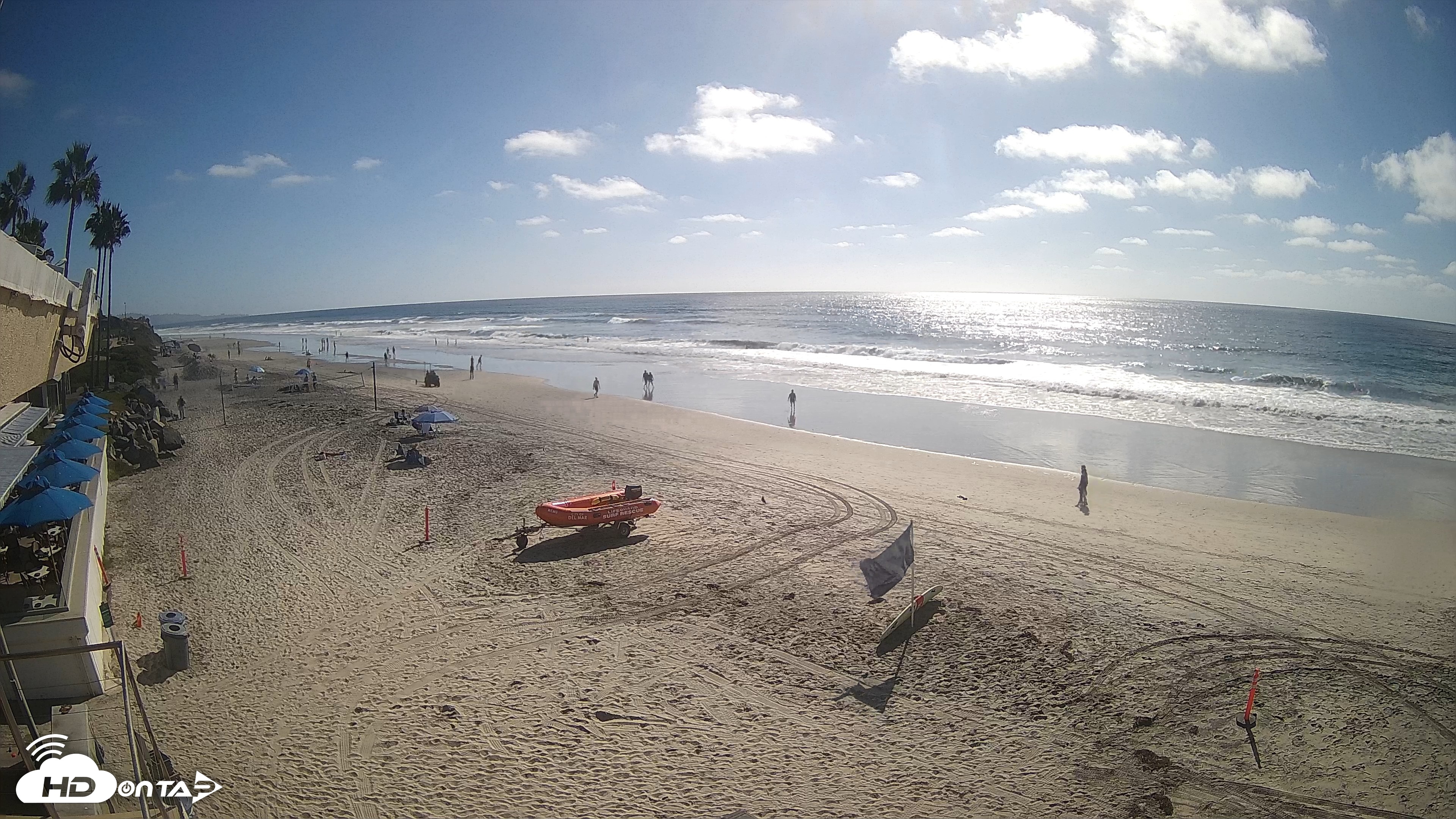 Snapshot of 17th St. Del Mar Beach - 4K SW Live Webcam taken Sep 28, 2026, 3:29pm PDT