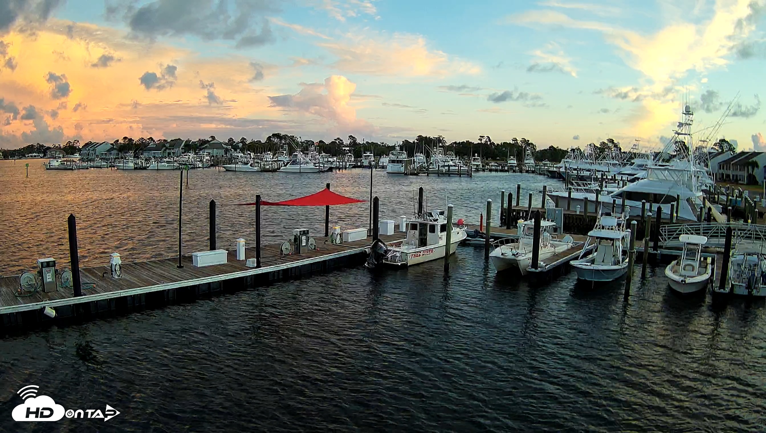 Snapshot of Point South Bay Point Marina Live Webcam taken Sep 25, 2025, 6:33am CDT