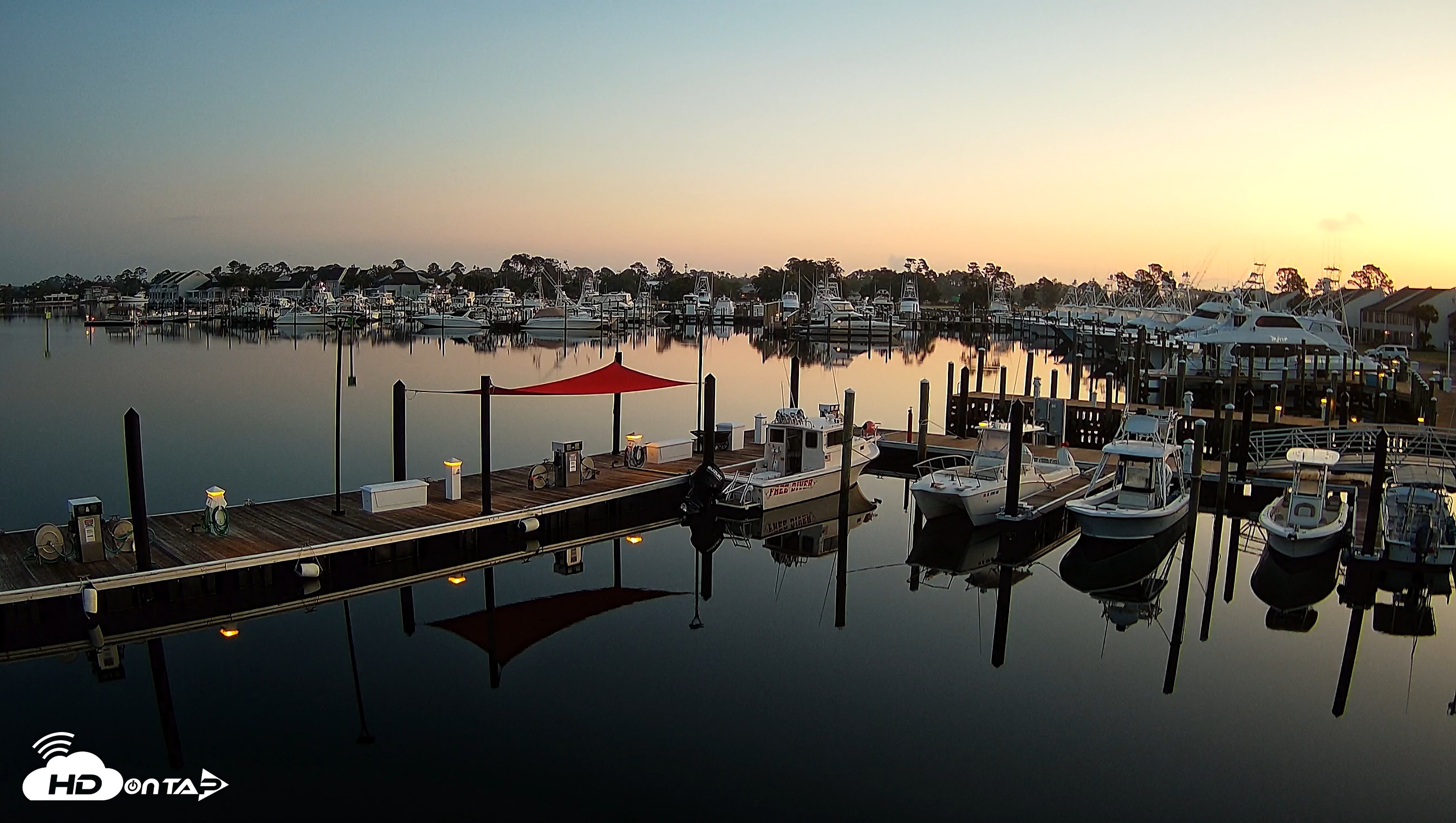 Snapshot of Point South Bay Point Marina Live Webcam taken May 2, 2025, 5:45am CDT