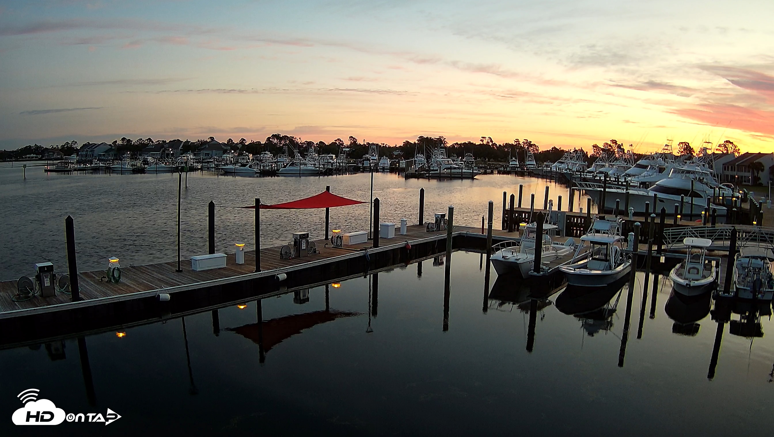 Snapshot of Point South Bay Point Marina Live Webcam taken May 22, 2025, 5:34am CDT