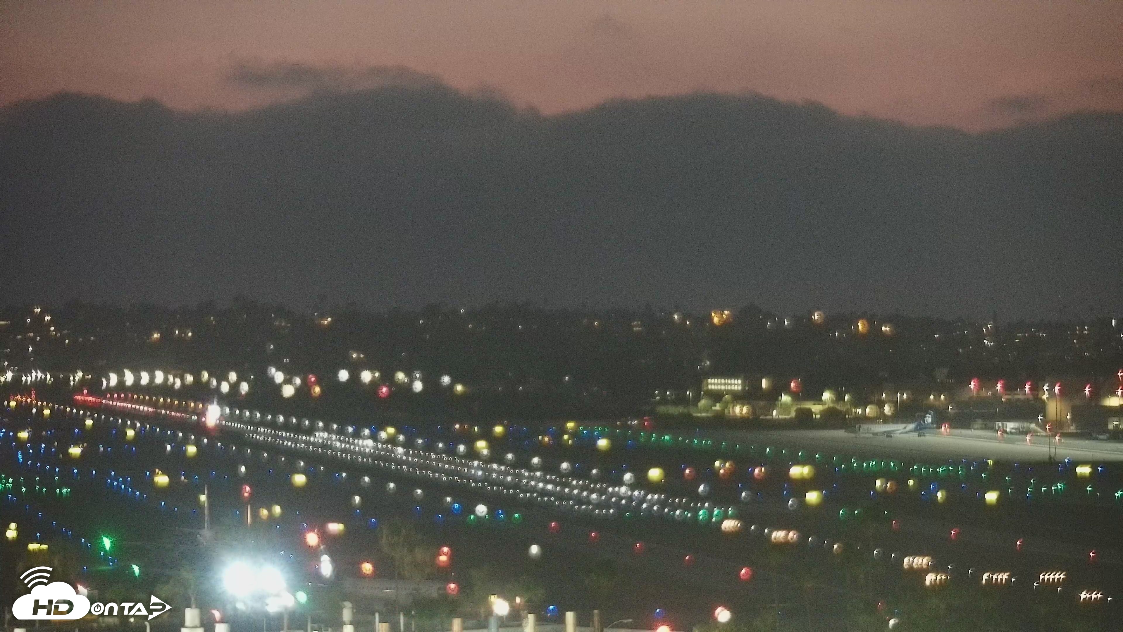 Snapshot of SD Lindbergh Airport & Bay Live Webcam taken Jul 18, 2026, 8:38pm PDT