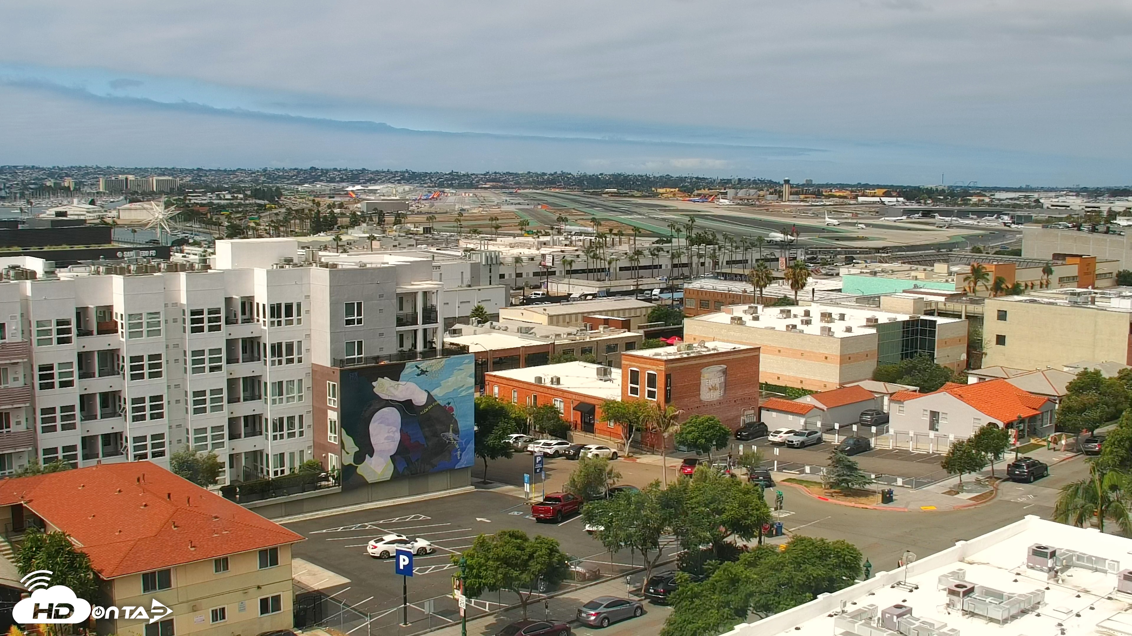 Snapshot of SD Lindbergh Airport & Bay Live Webcam taken Sep 27, 2025, 11:47am PDT