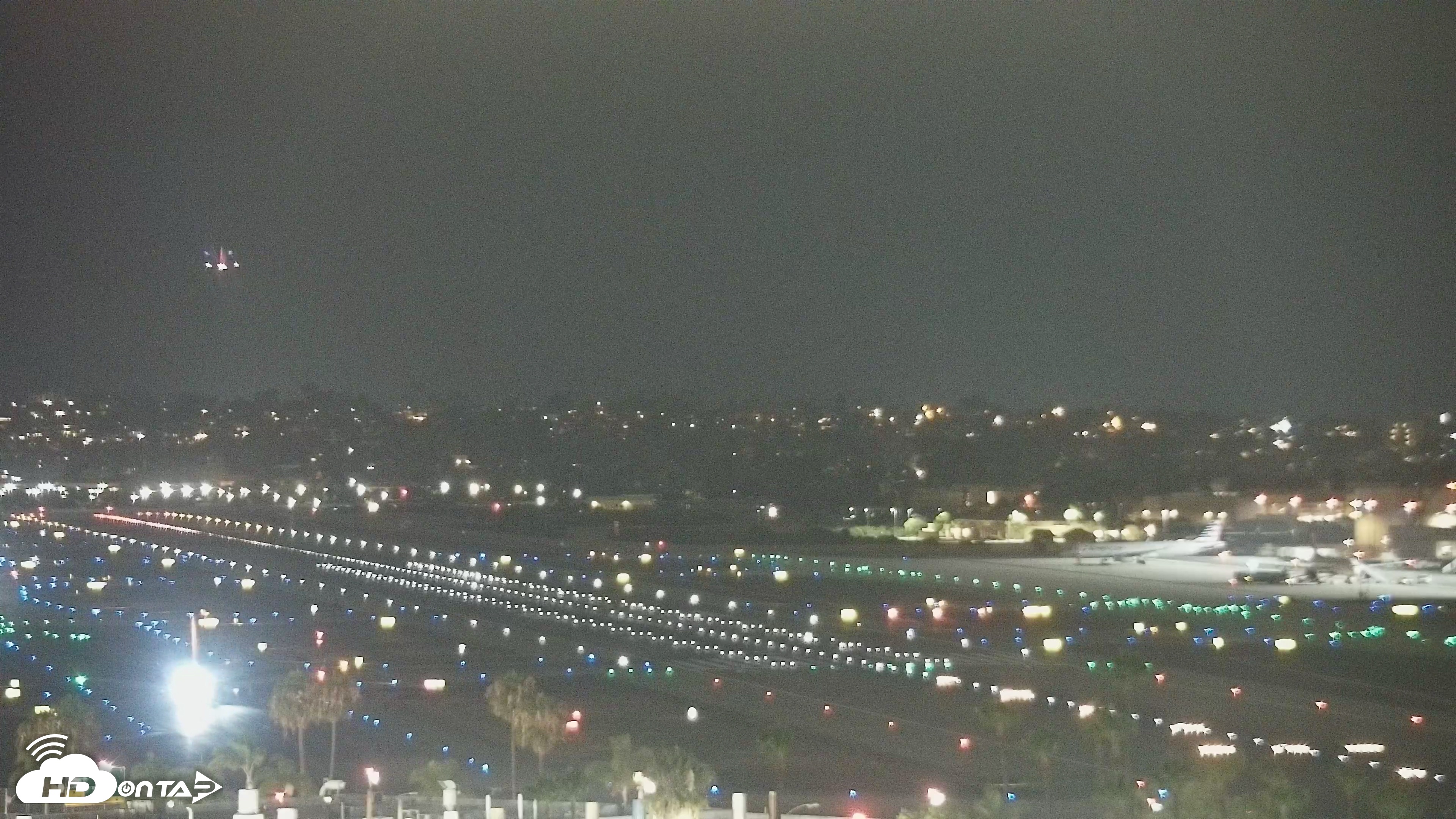 Snapshot of SD Lindbergh Airport & Bay Live Webcam taken Jun 24, 2026, 9:19pm PDT