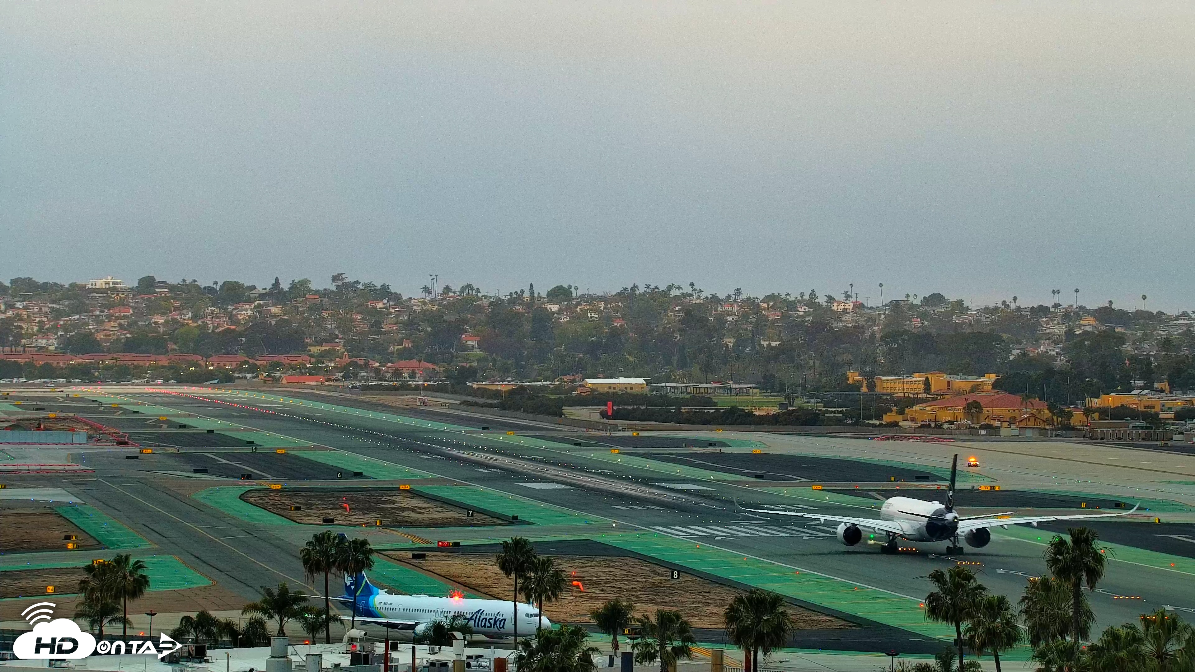 Snapshot of SD Lindbergh Airport & Bay Live Webcam taken Mar 17, 2025, 6:39pm PDT